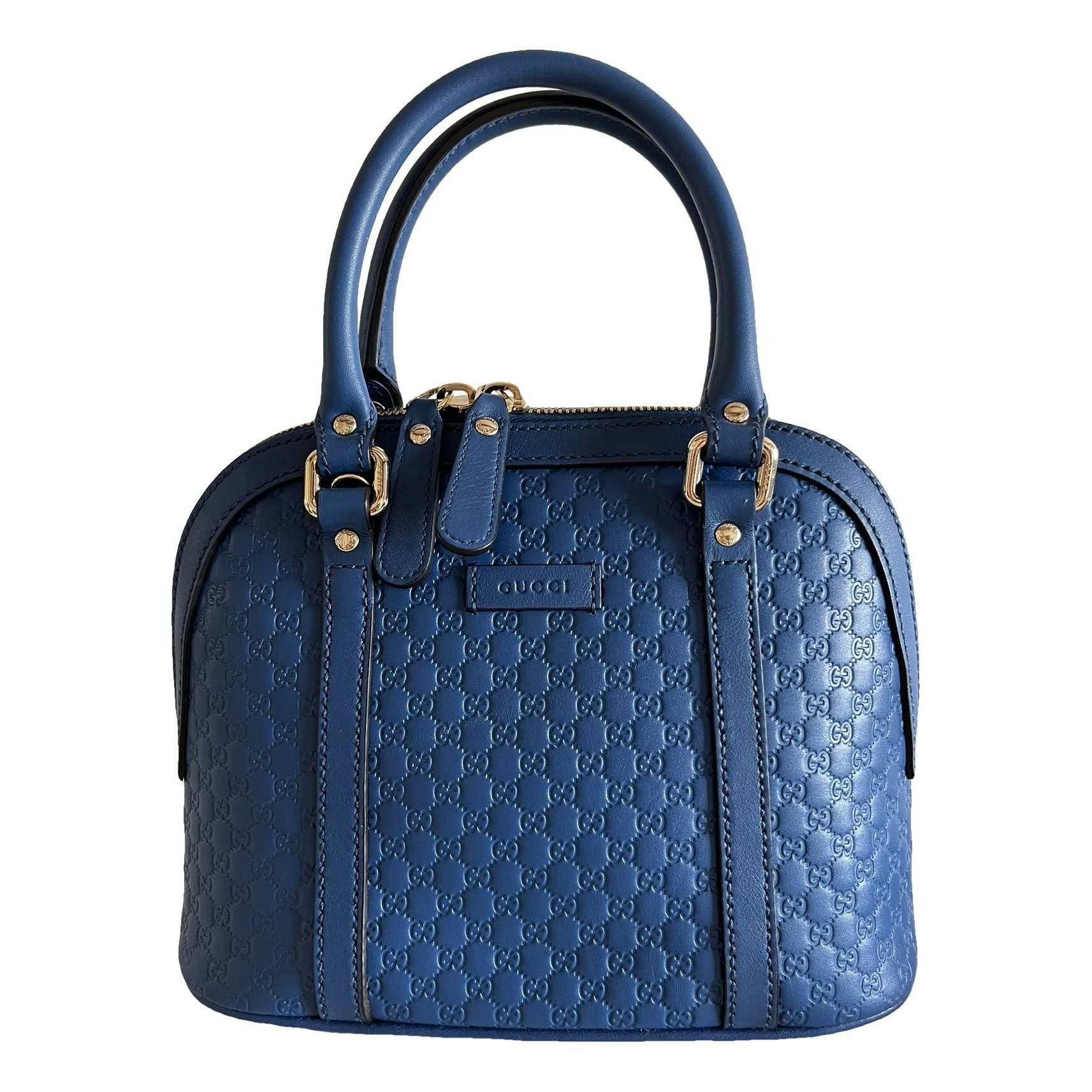 Dôme leather handbag