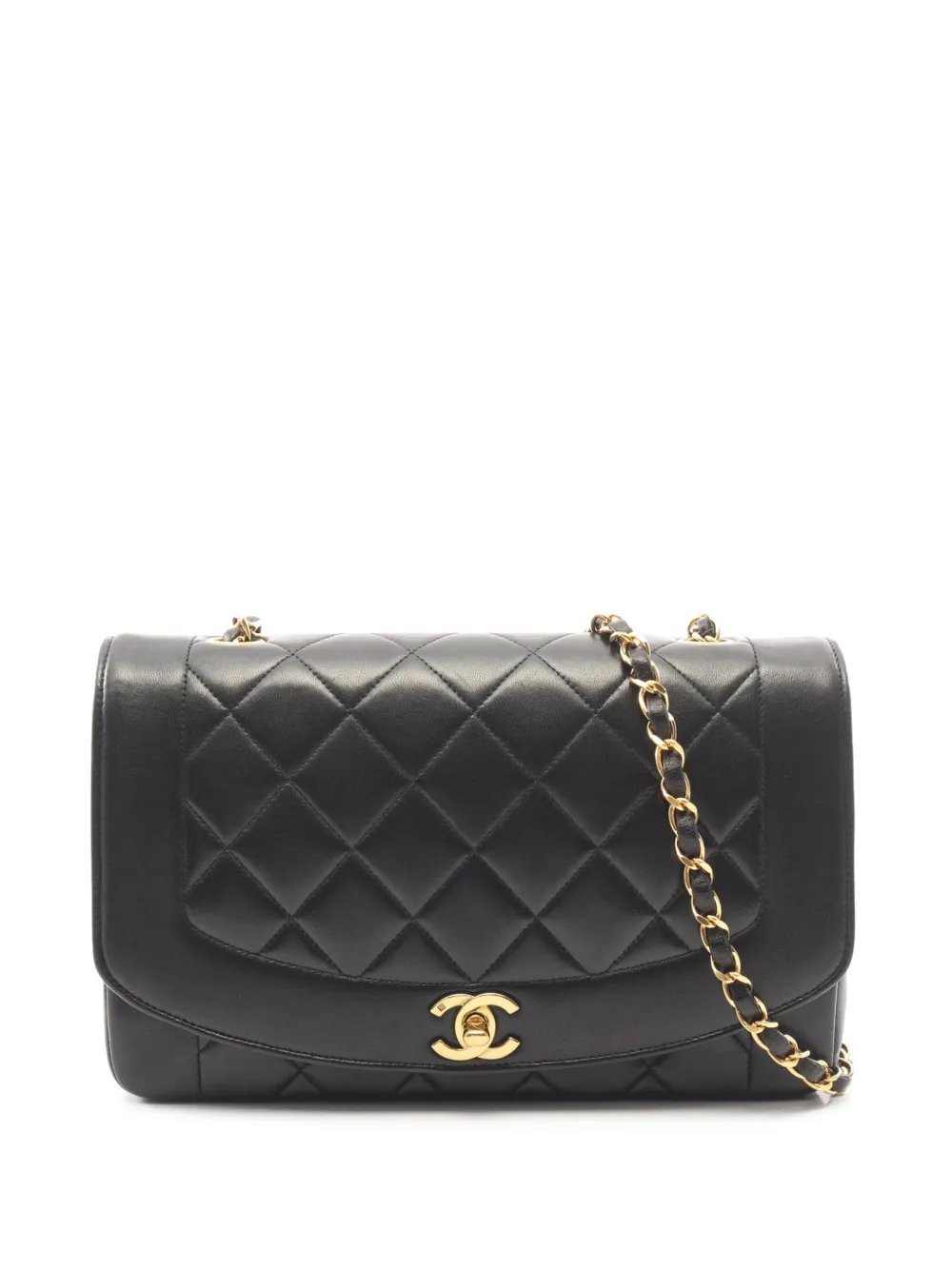 1996-1997 Medium Lambskin Diana Flap crossbody bag