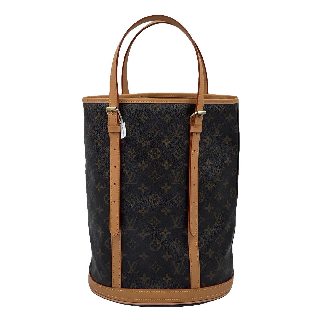 Bucket leather handbag