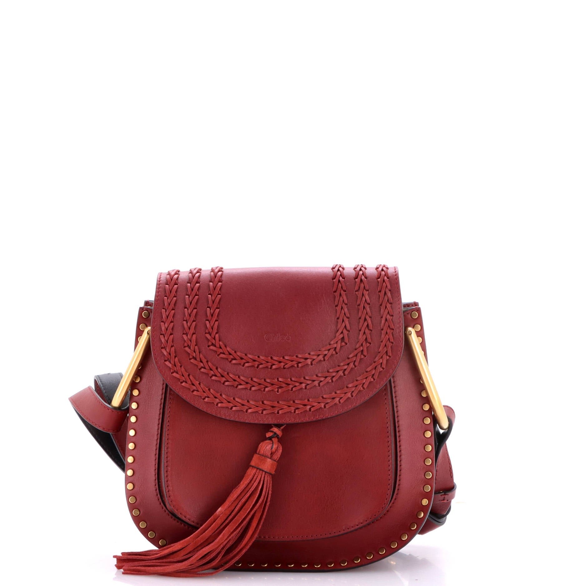 Hudson Handbag Whipstitch Leather Small