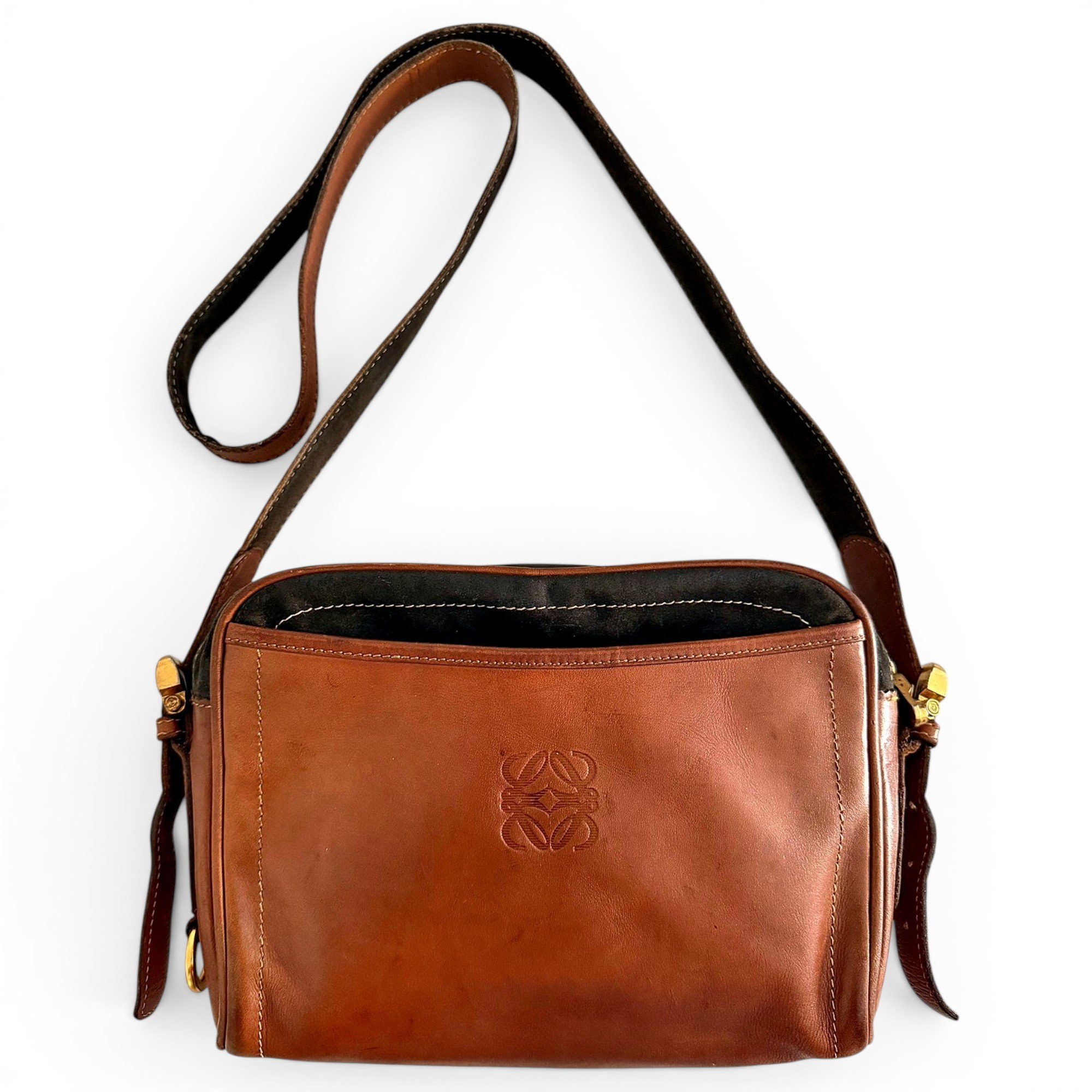 Leather crossbody bag