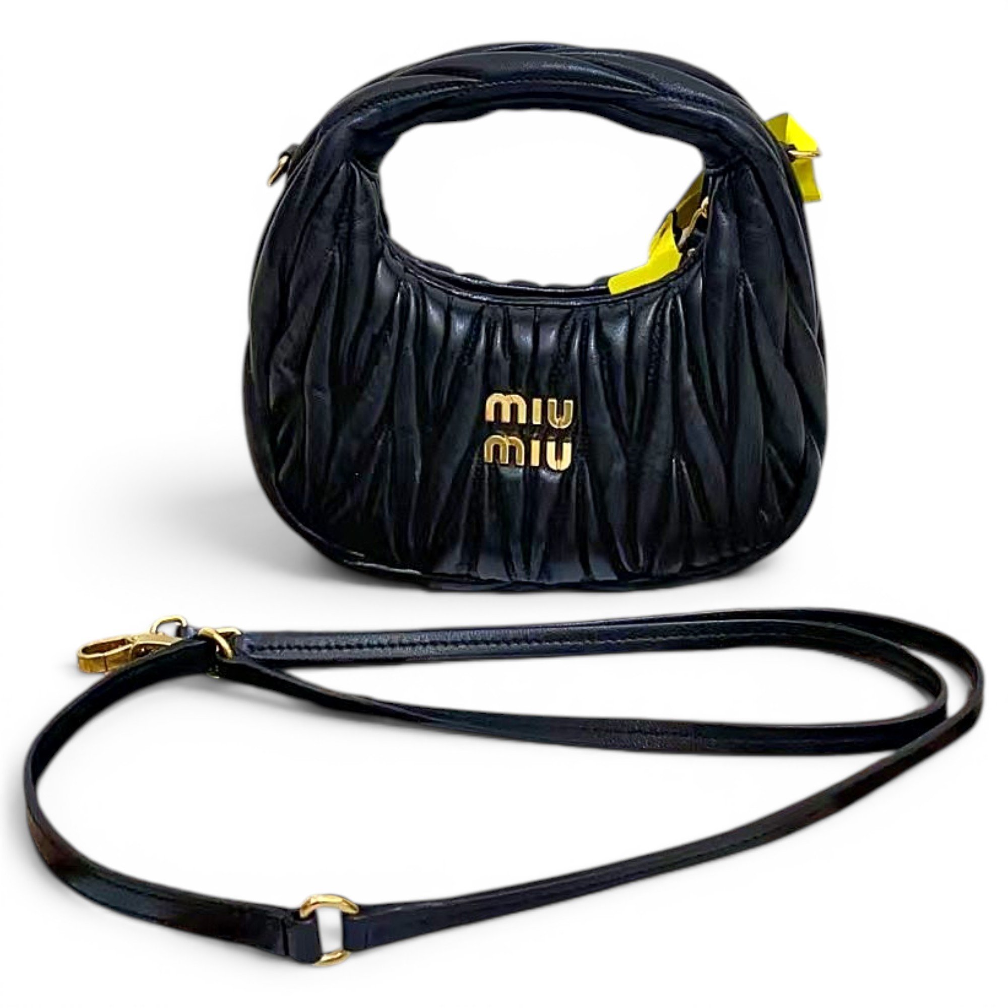 Miu Wander leather handbag