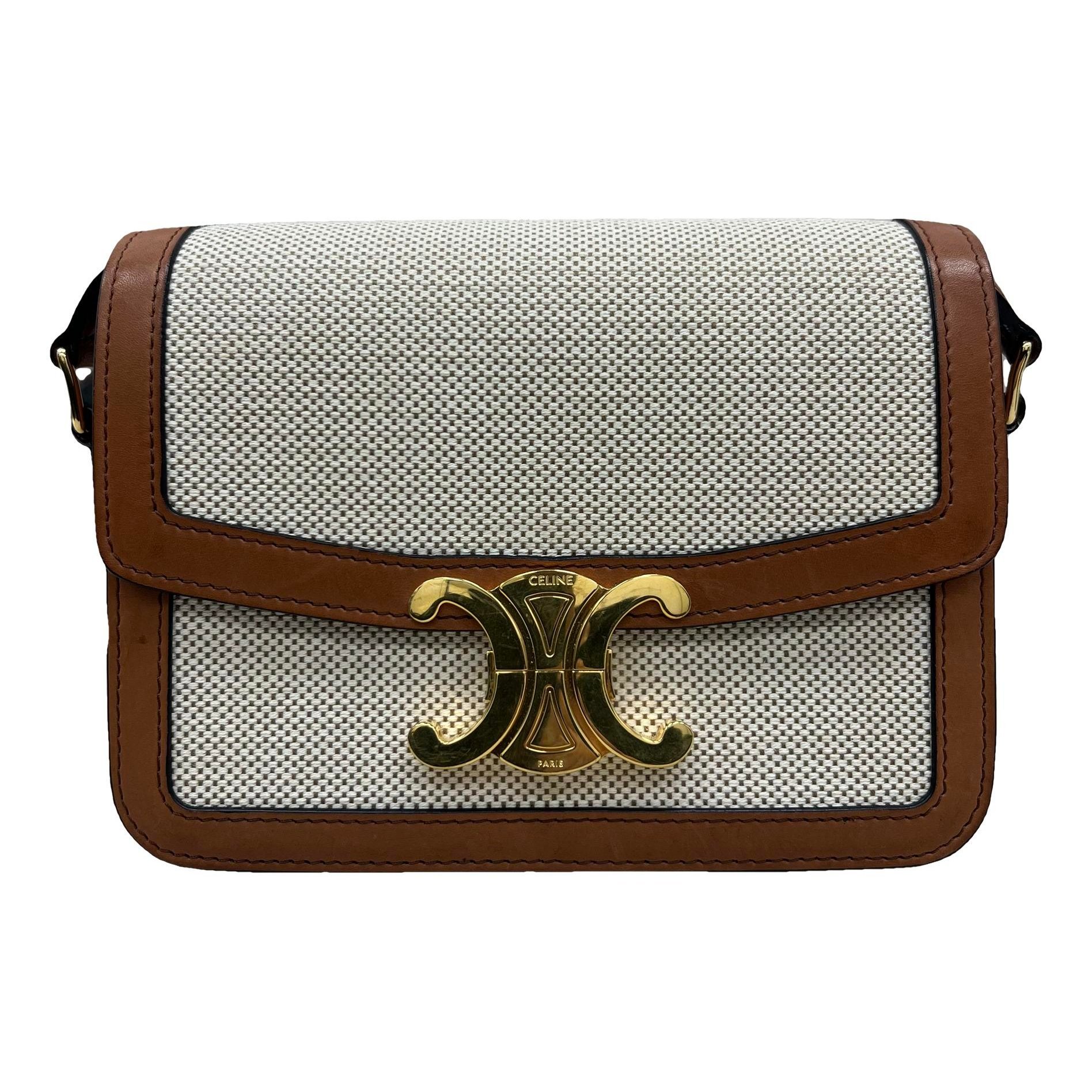 Triomphe cloth handbag