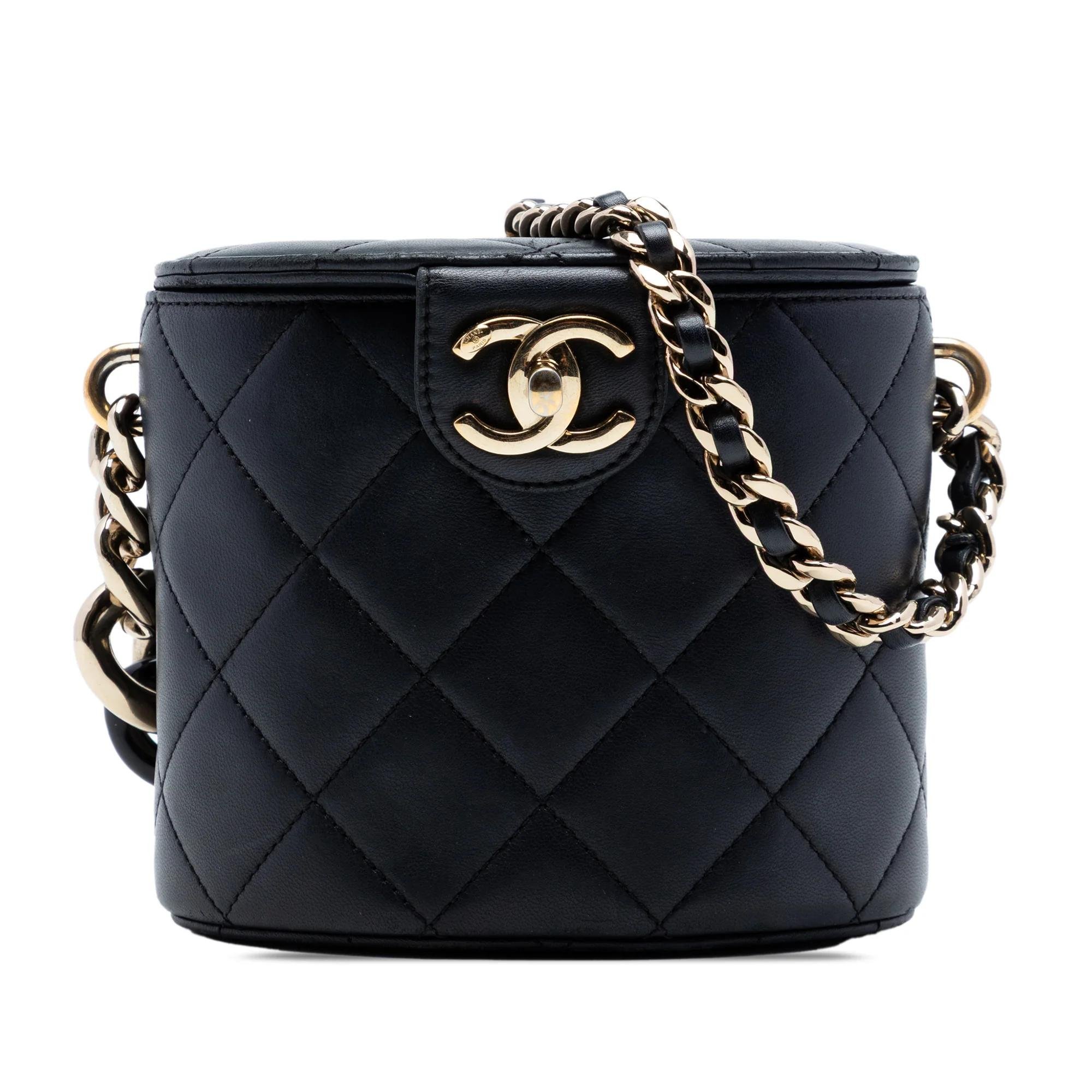 Vanity pony-style calfskin handbag