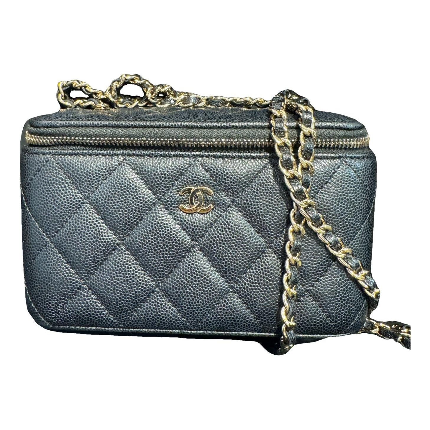 Vanity leather handbag
