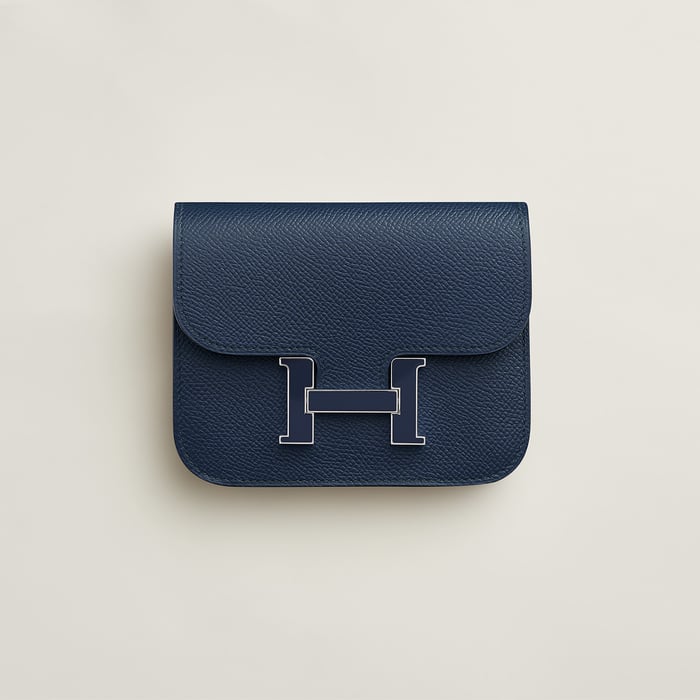 Bleu Abysse Constance Slim Wallet
