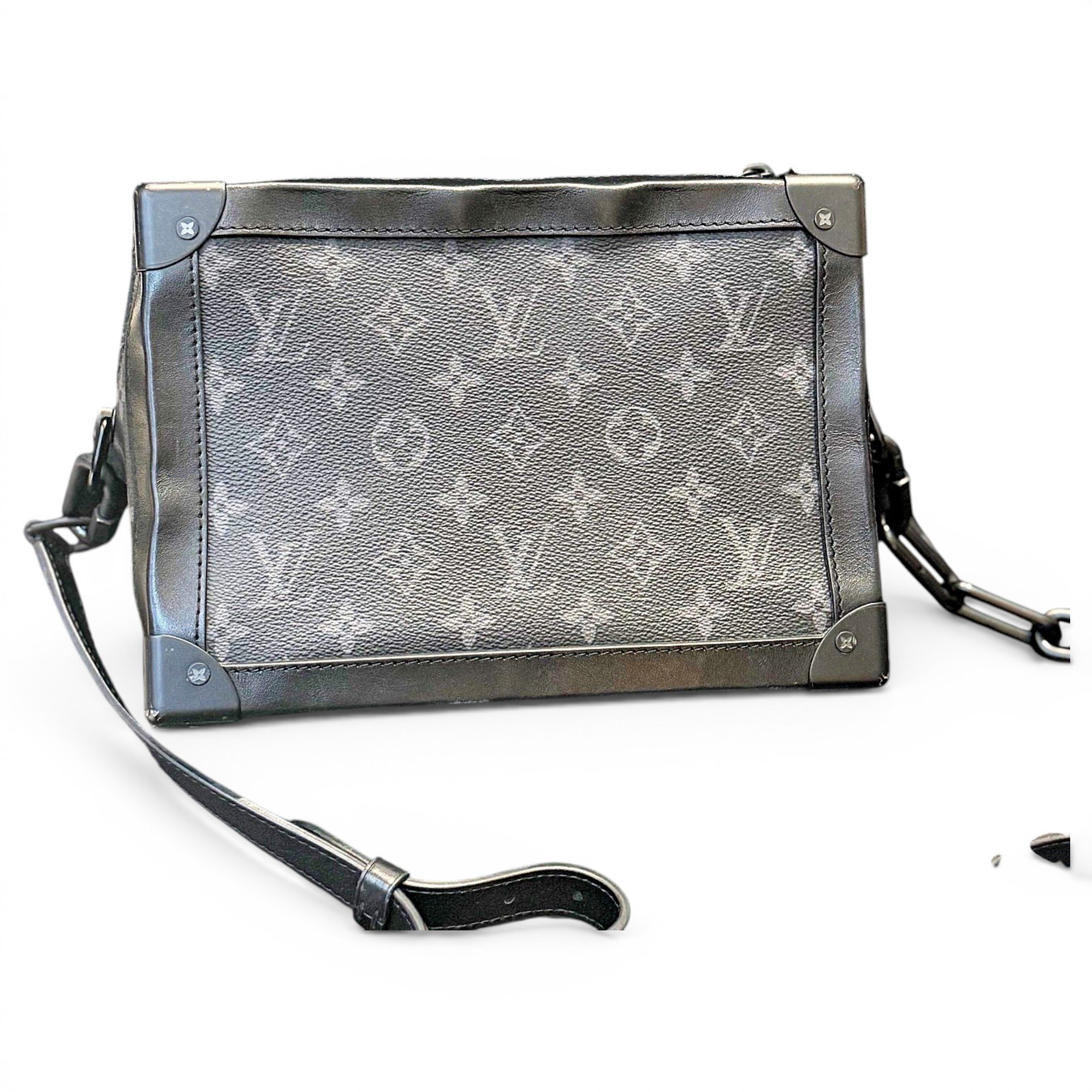 Side Trunk leather handbag
