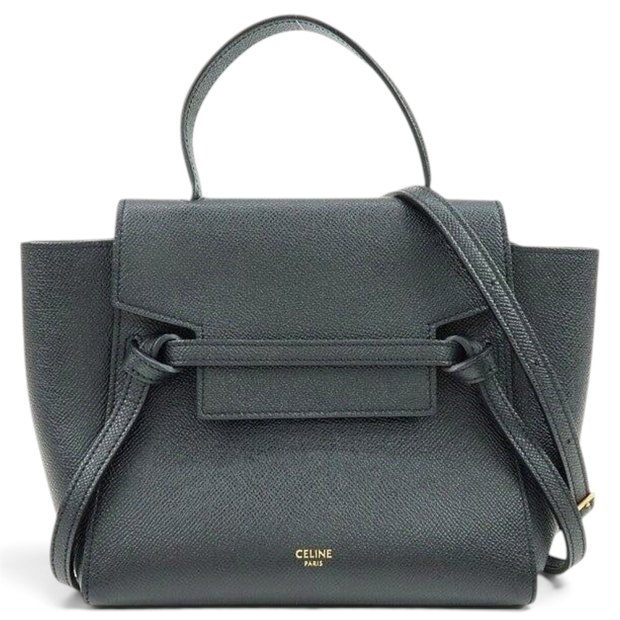 Belt leather handbag