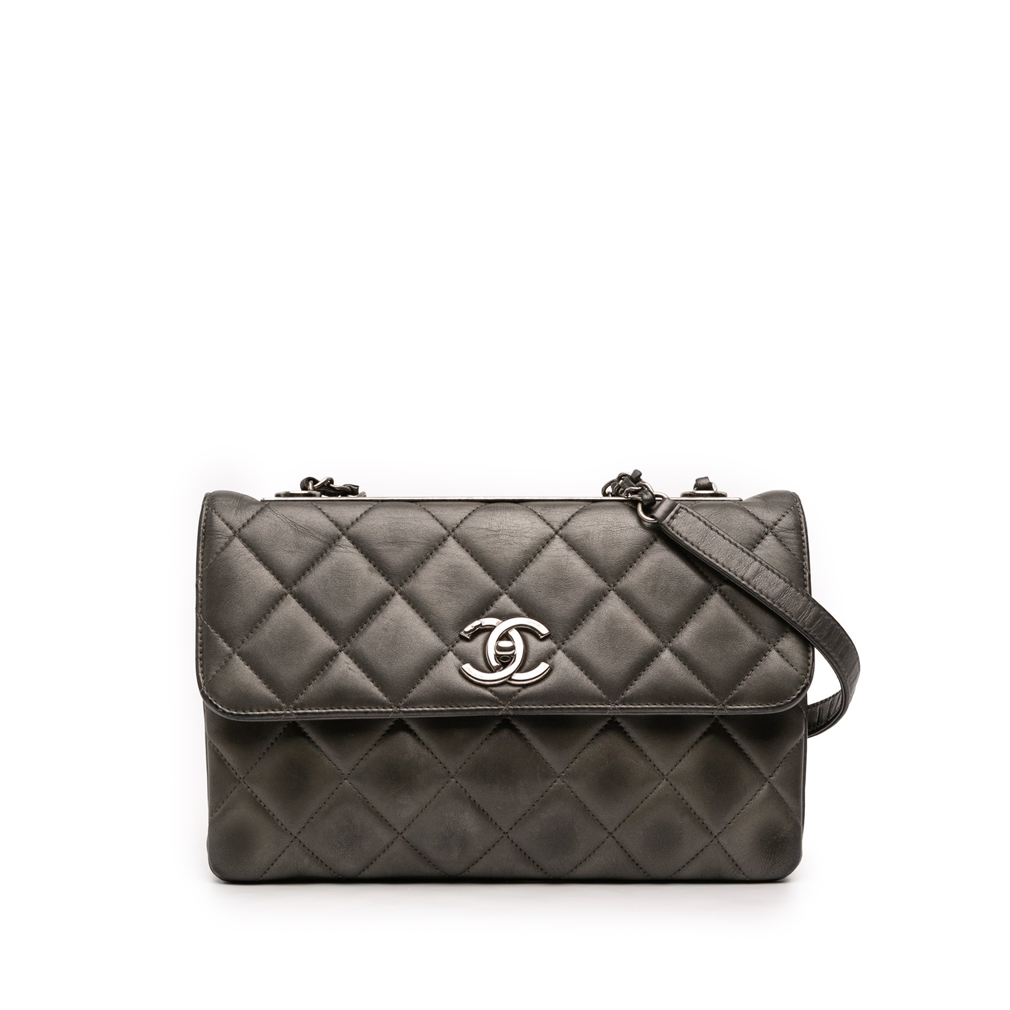 Trendy CC Flap leather handbag