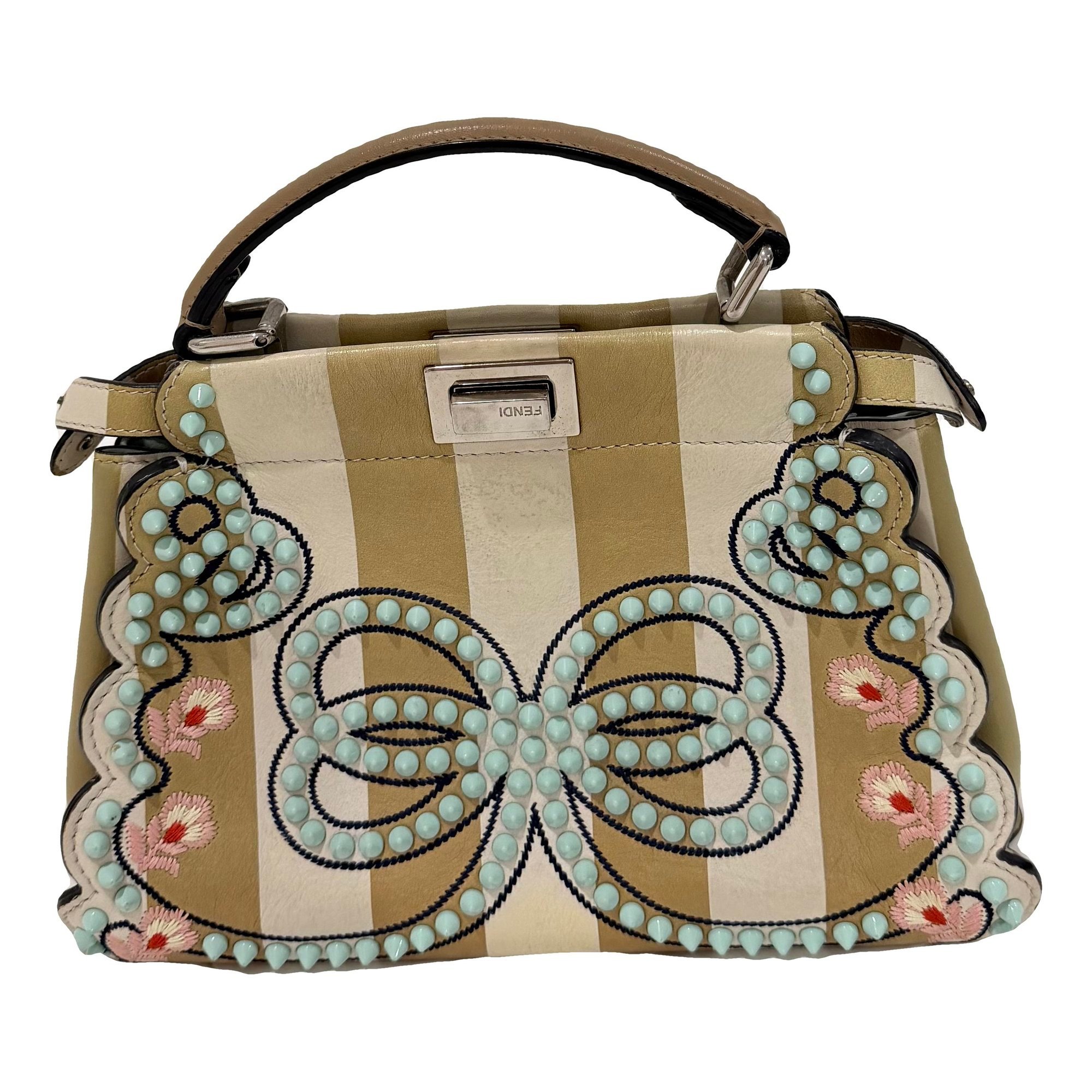 Peekaboo leather handbag