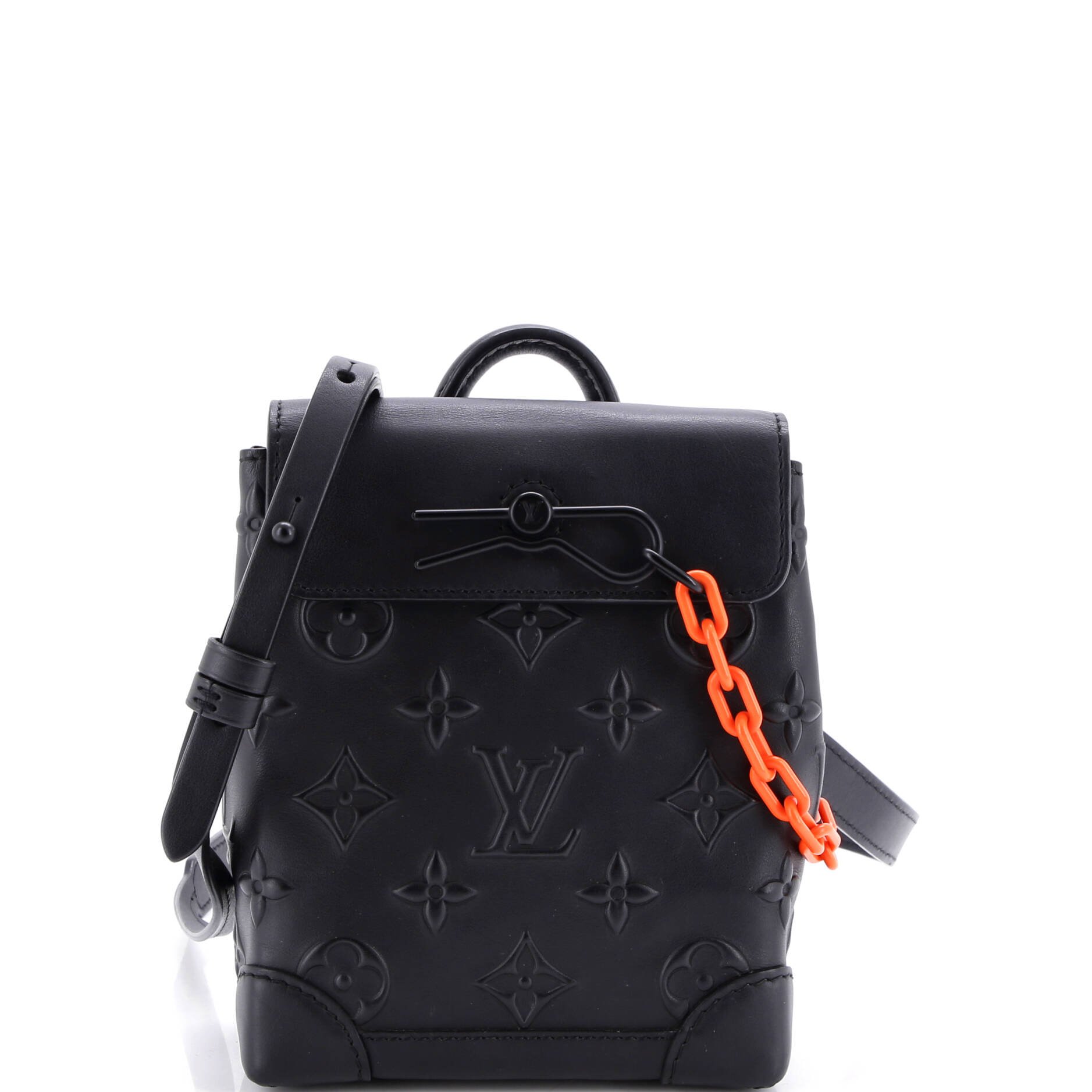 Louis Vuitton Steamer Bag Monogram Seal Leather XS