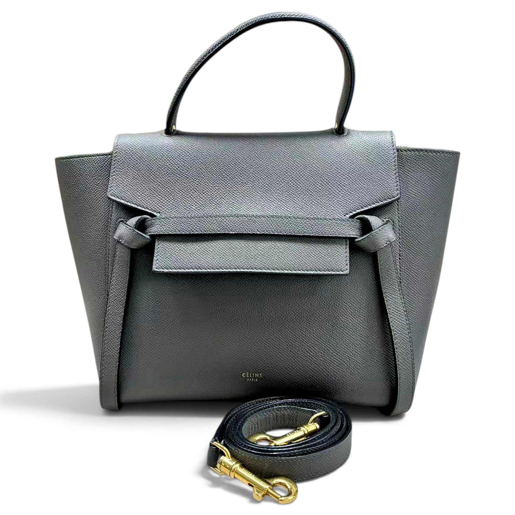 Belt leather handbag