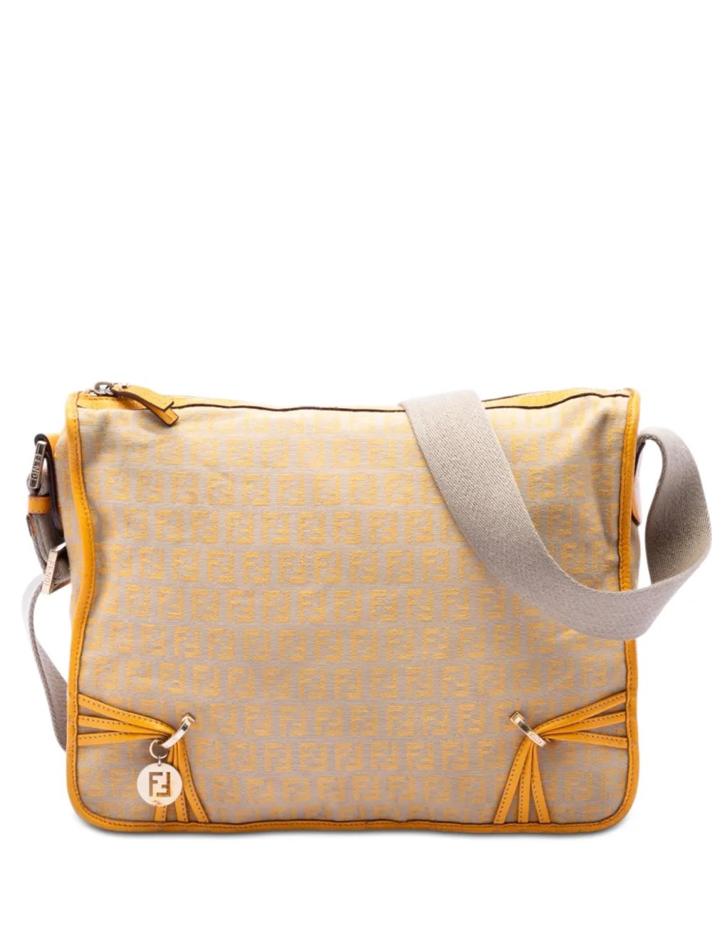 2000-2010 Zucchino Canvas F Charm crossbody bag