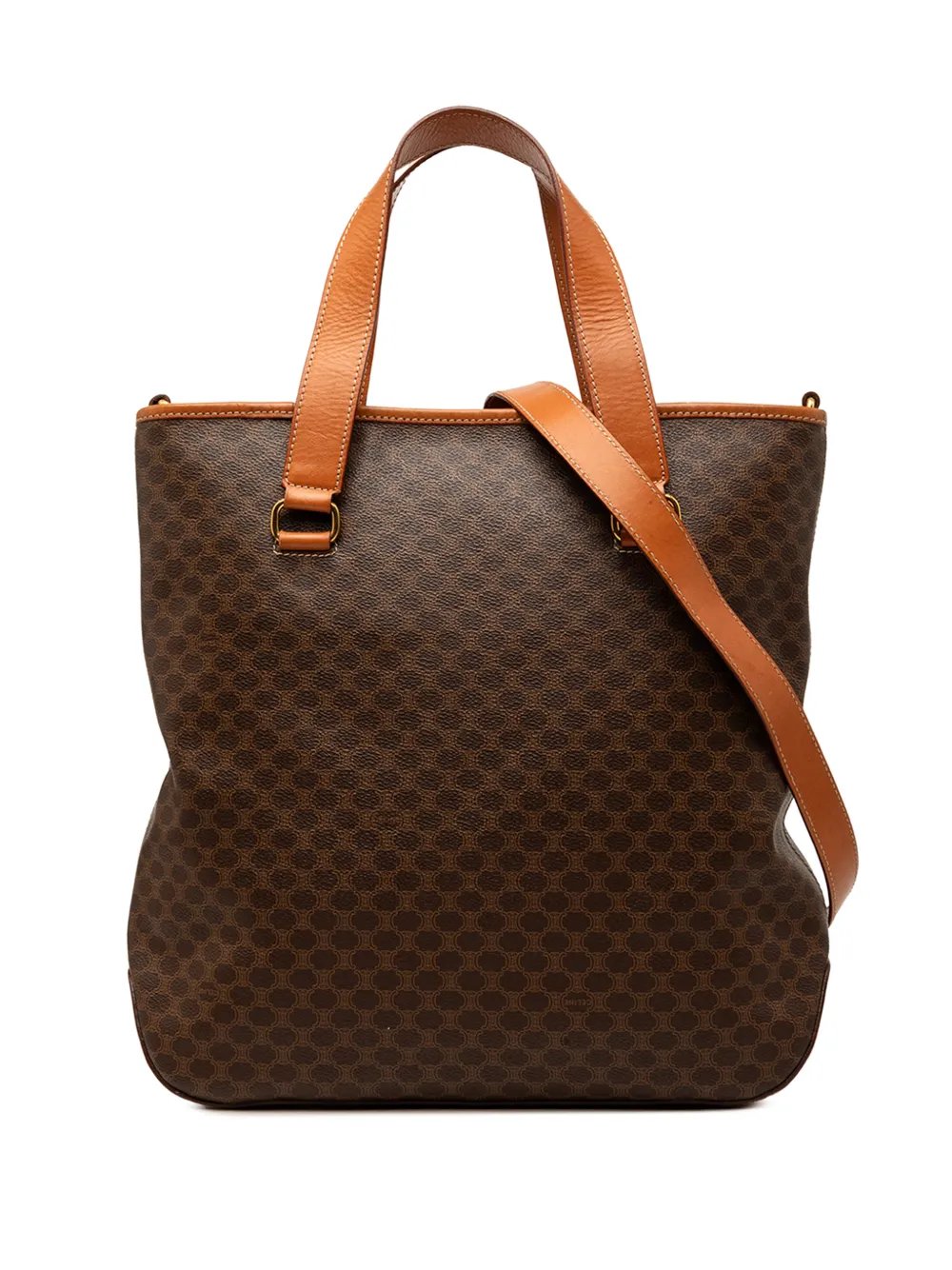 Celine 1994 Macadam Coated Canvas Vertical satchel