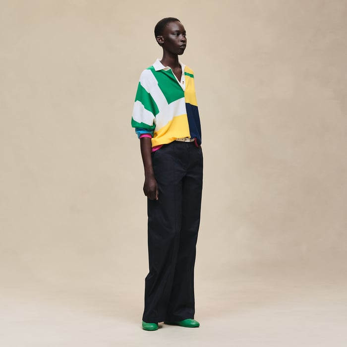 Bleu Noir Loose Fit Pants