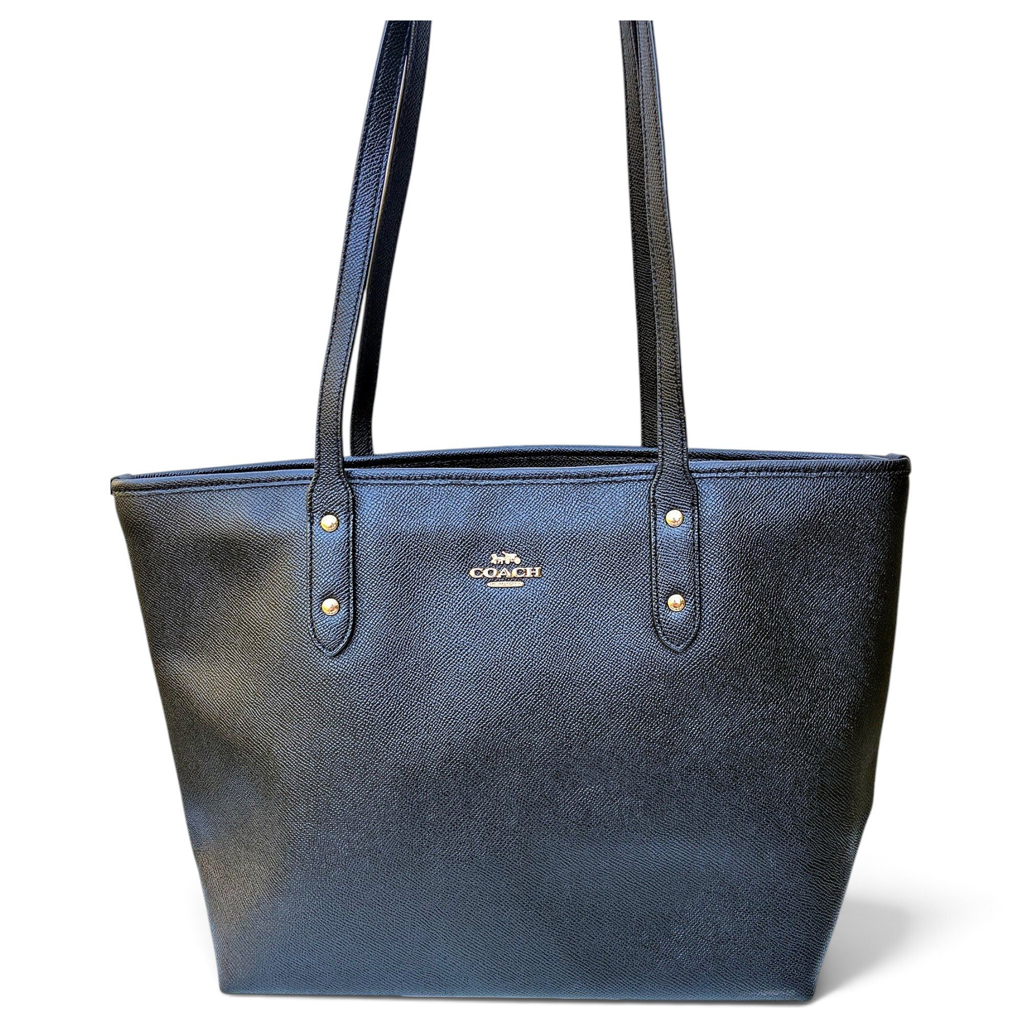 CITY ZIP TOTE leather tote