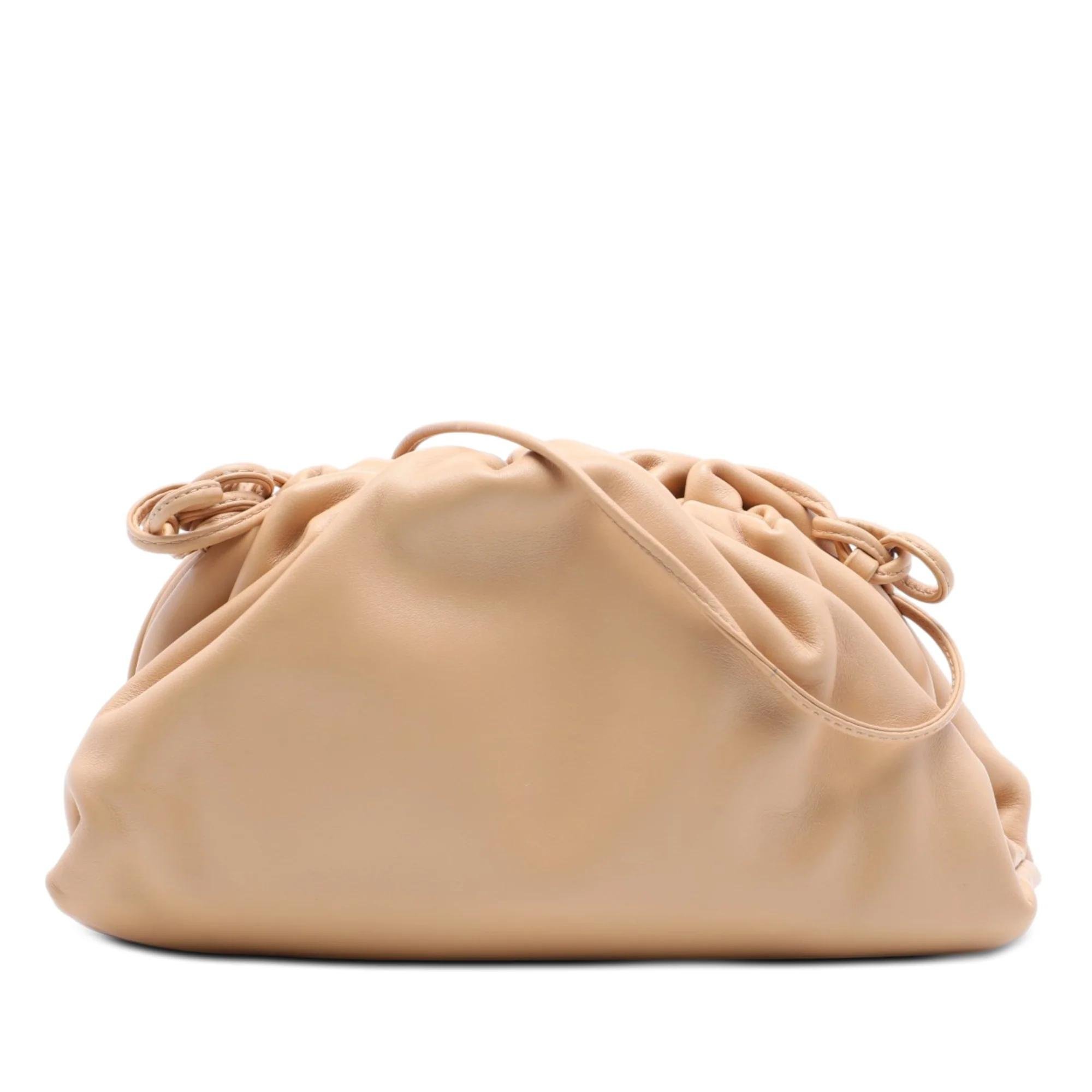 Pouch leather handbag