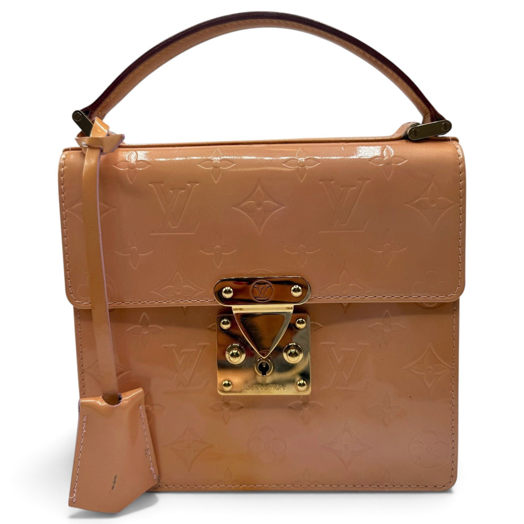 Spring street patent leather handbag