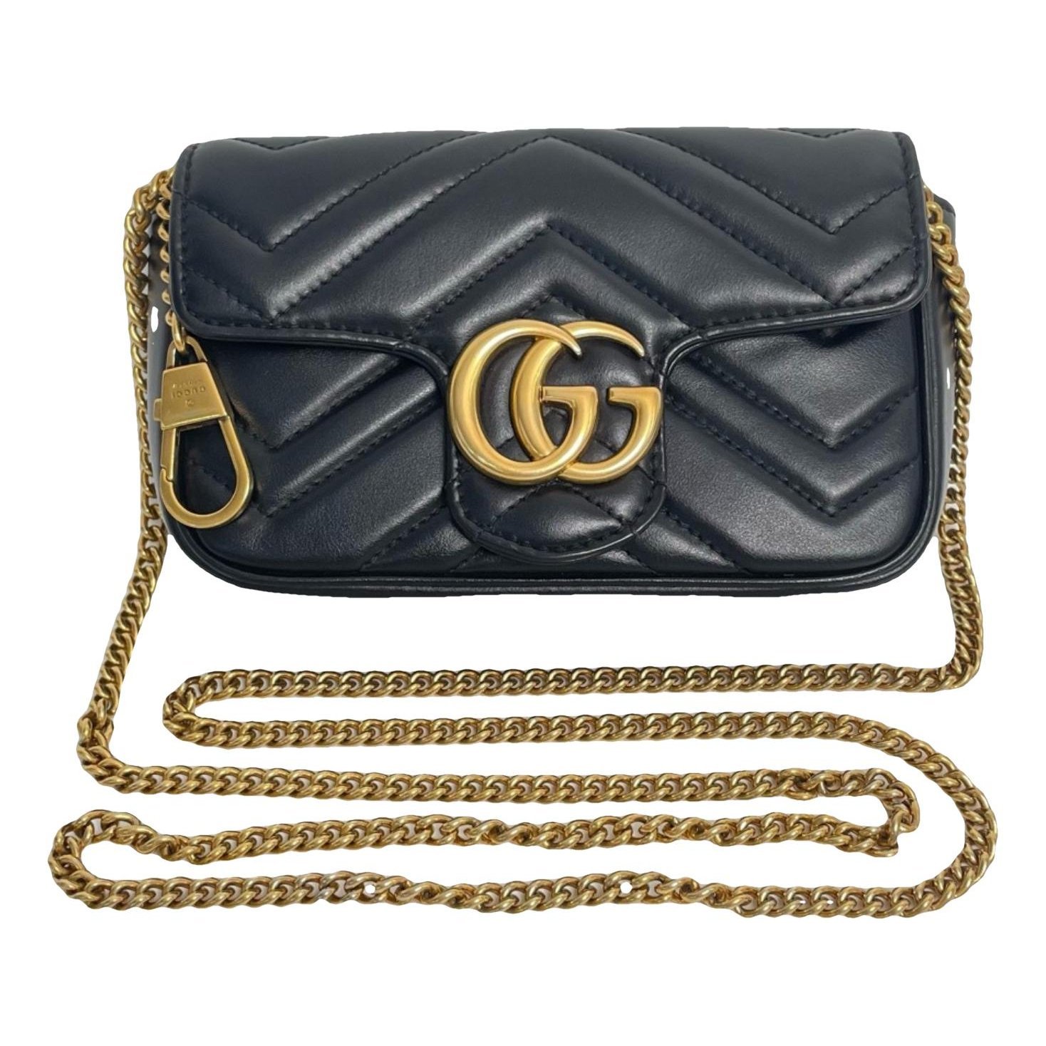 GG Marmont Flap leather bag