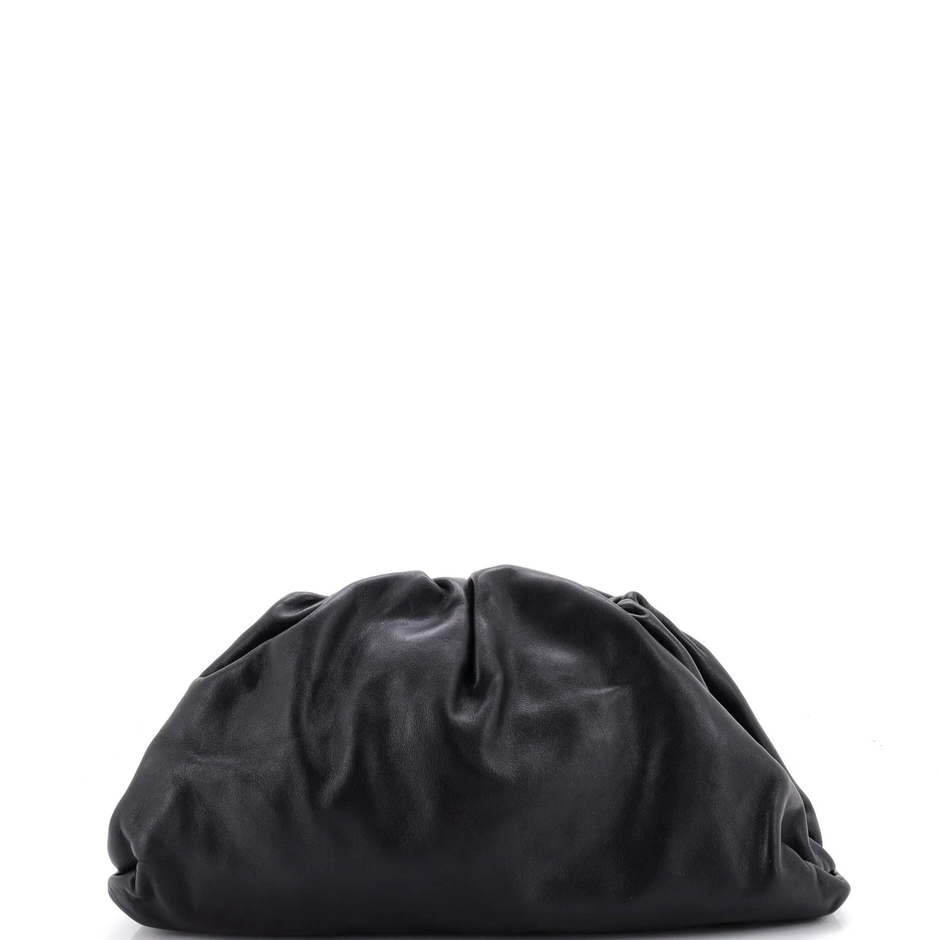 Leather clutch bag