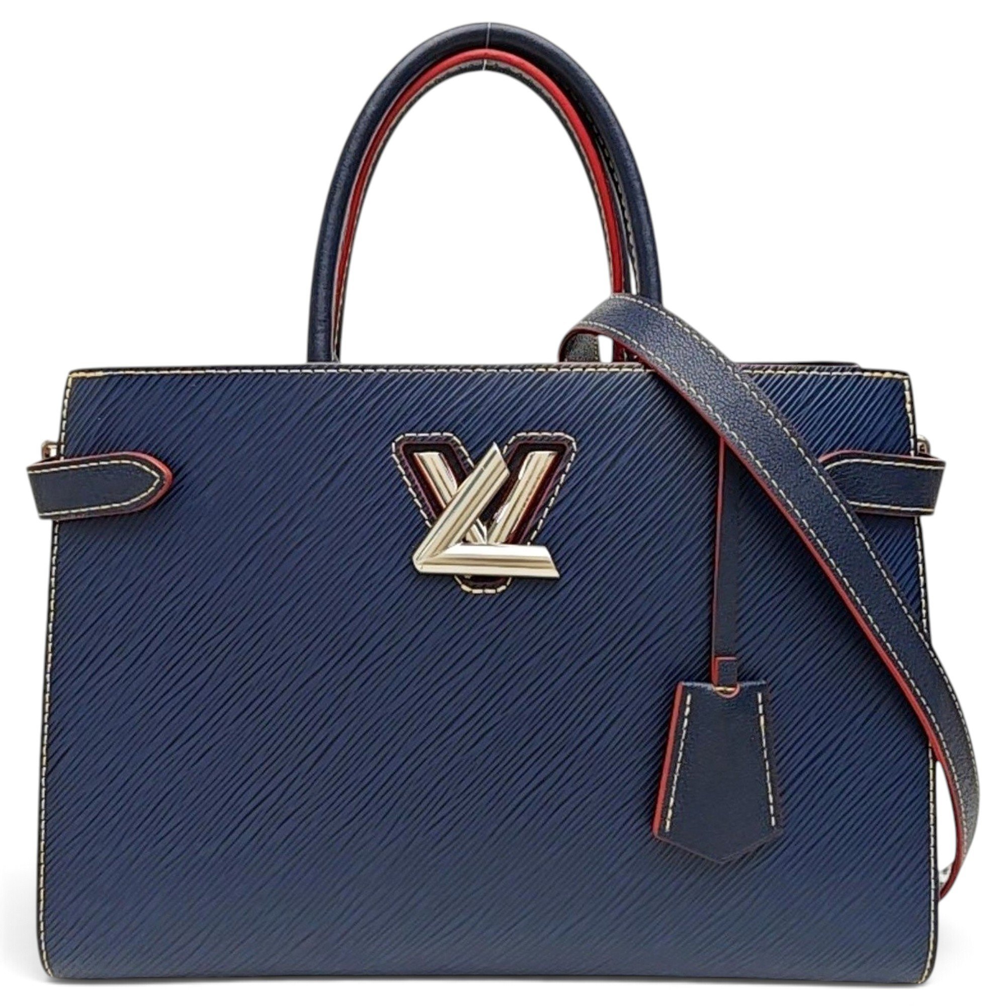 Twist leather handbag