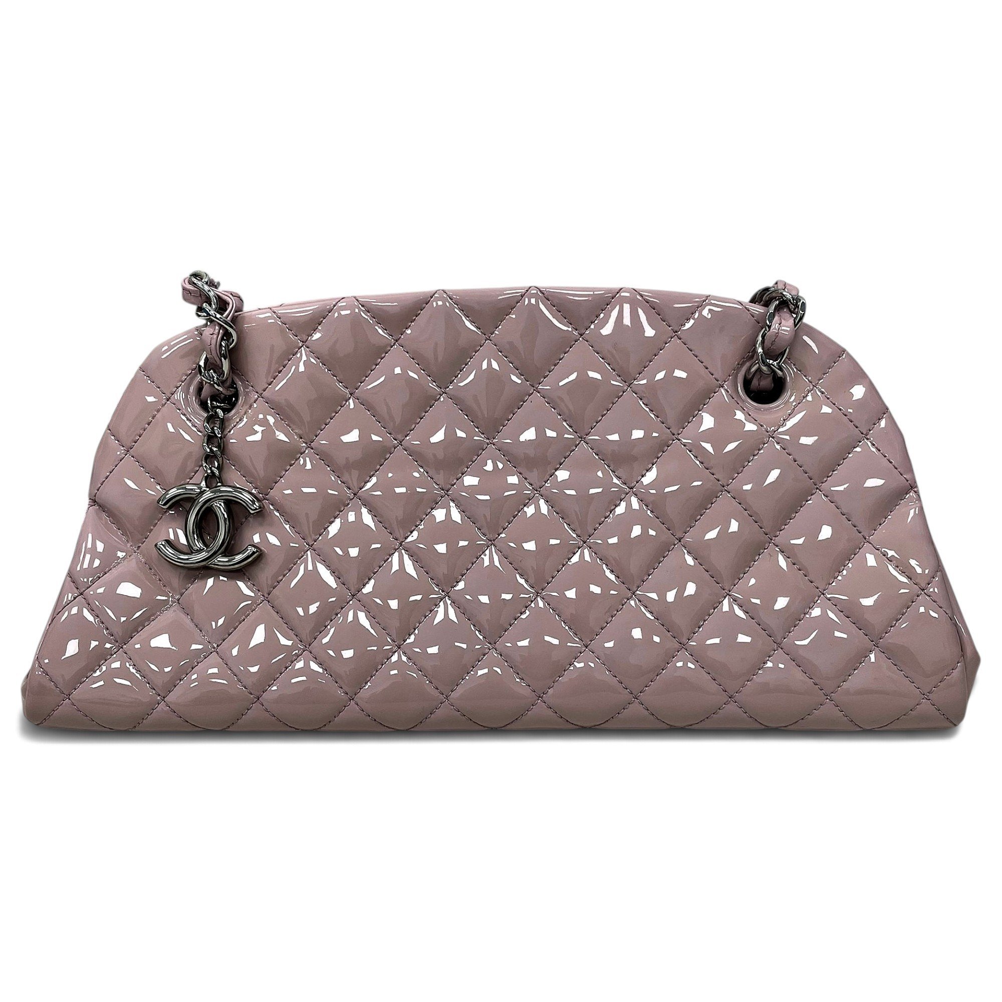 Mademoiselle patent leather handbag
