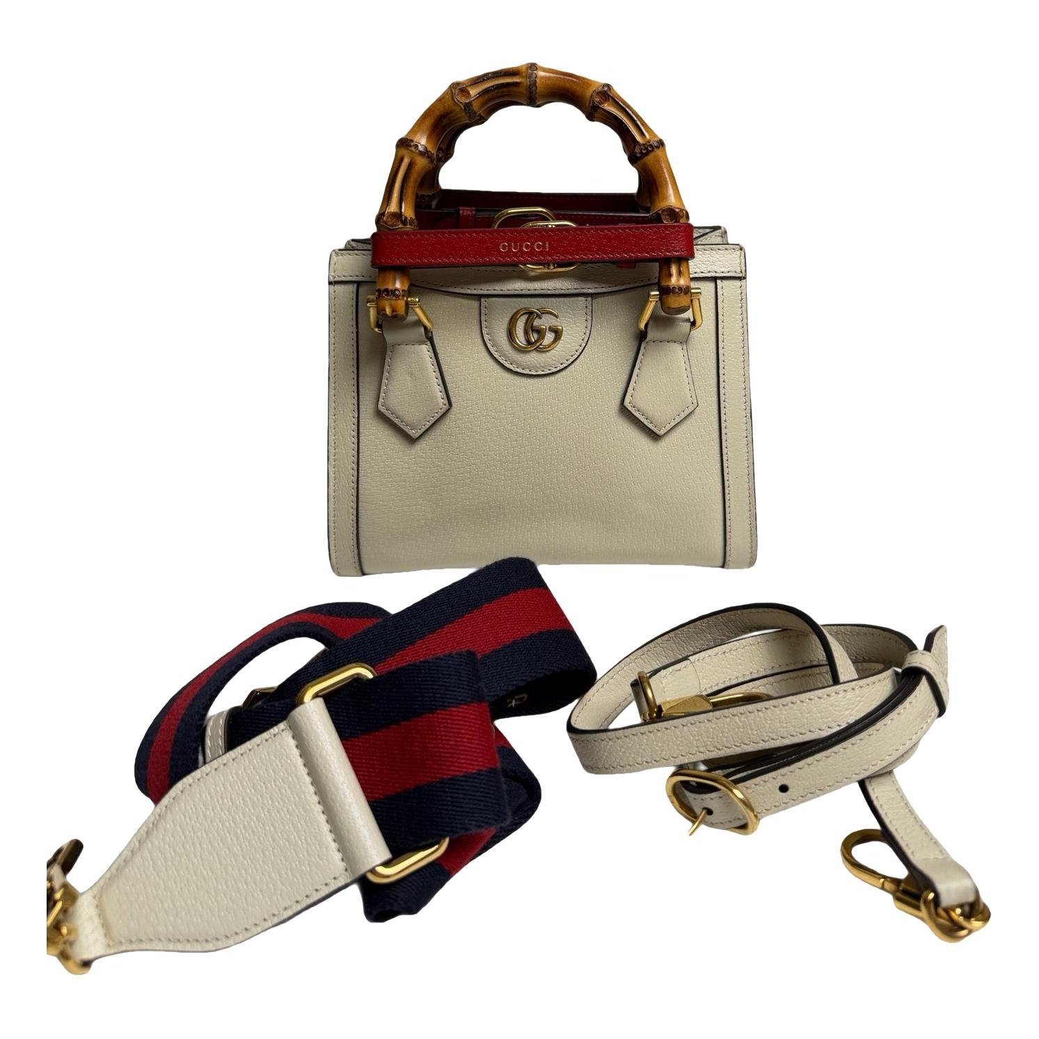 Diana Bamboo leather handbag