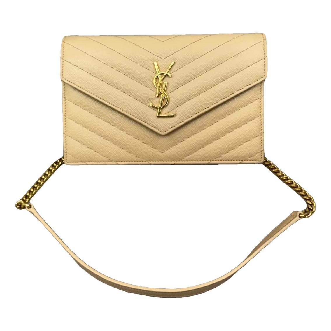 Portefeuille enveloppe leather handbag