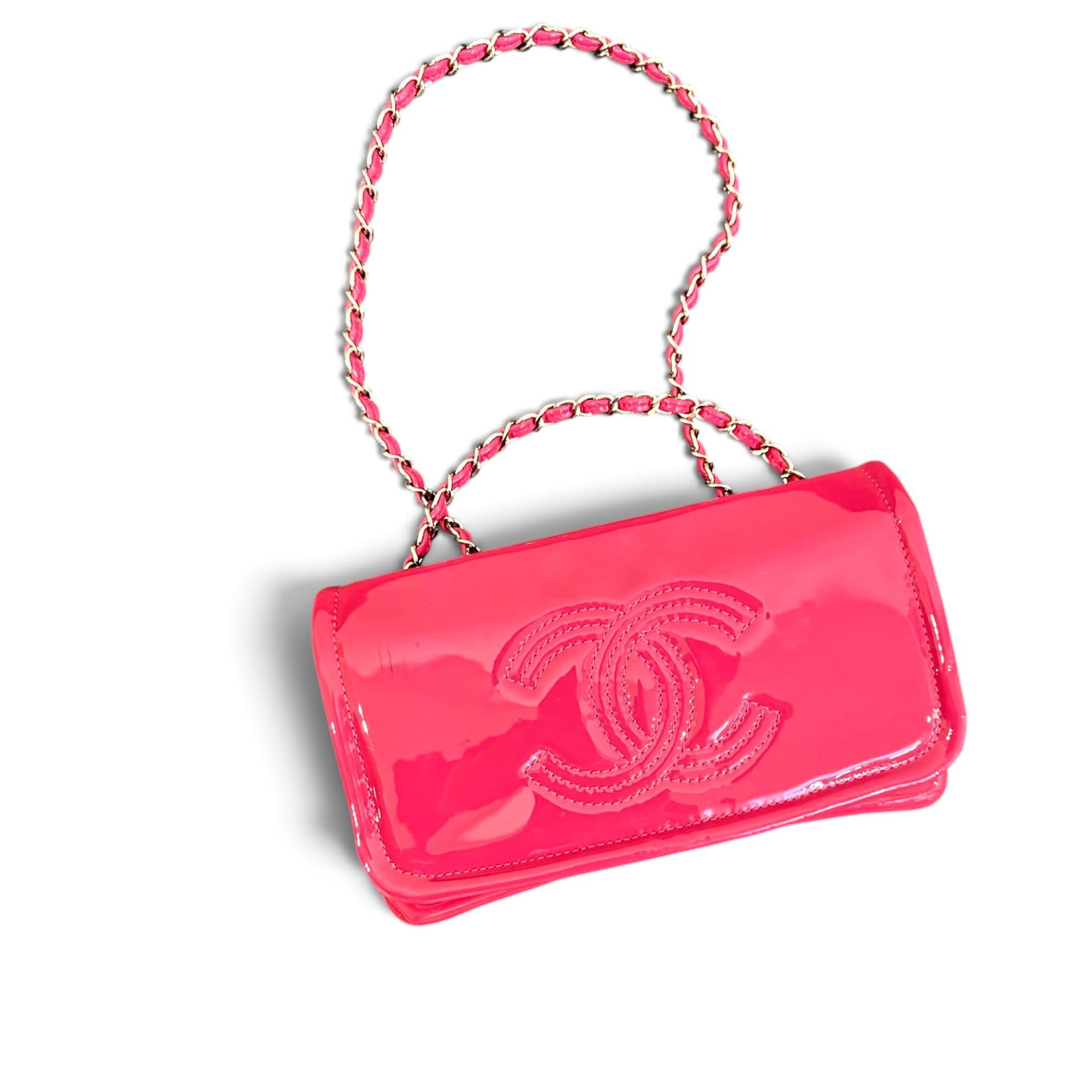 Patent leather handbag
