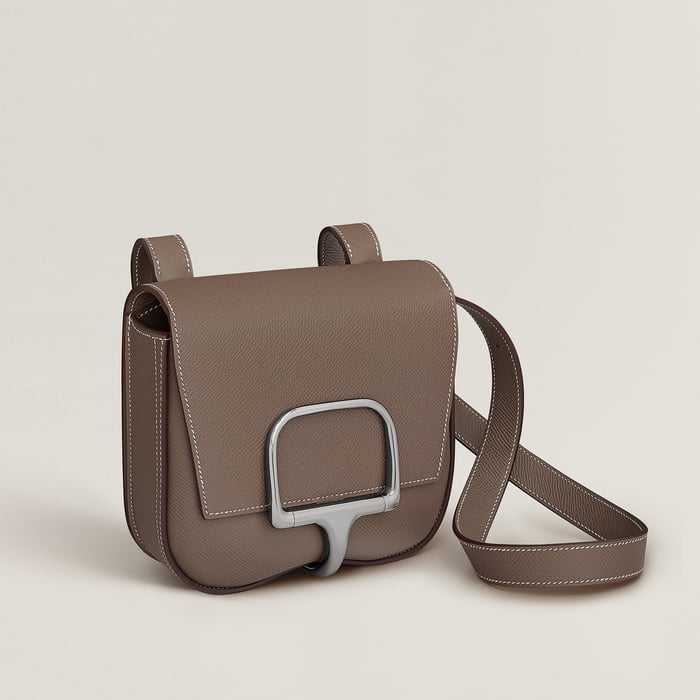 Étoupe Hermès Della Cavalleria Mini Bag
