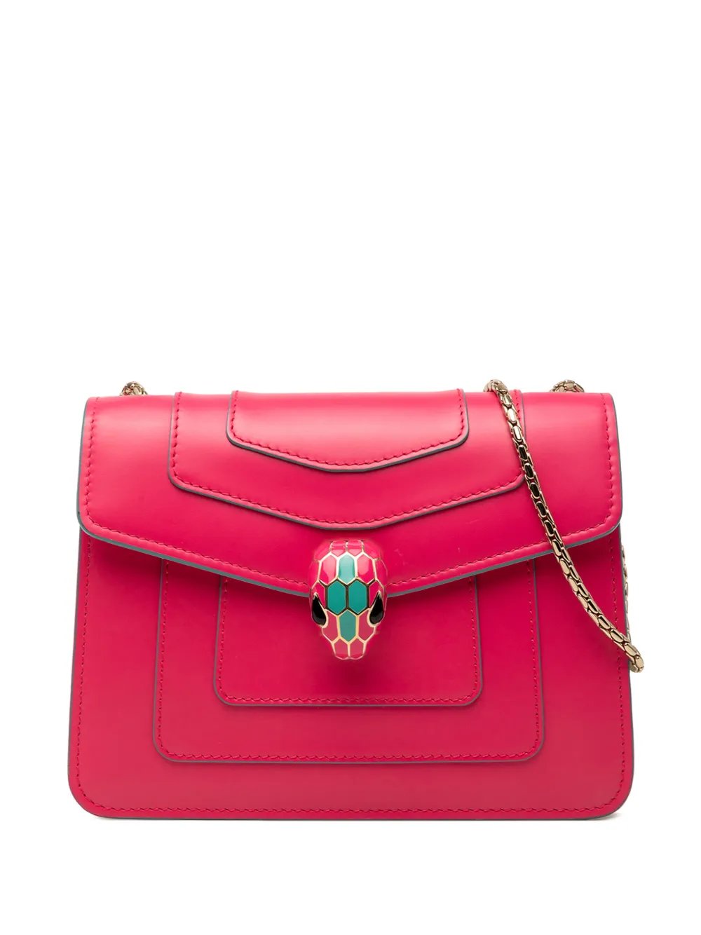 2010-2026 Small Leather Square Serpenti Forever Chain crossbody bag
