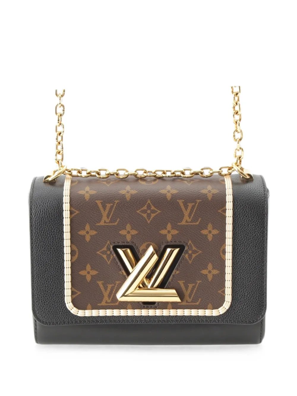 2010-2026 Monogram and Calfskin Twist MM crossbody bag