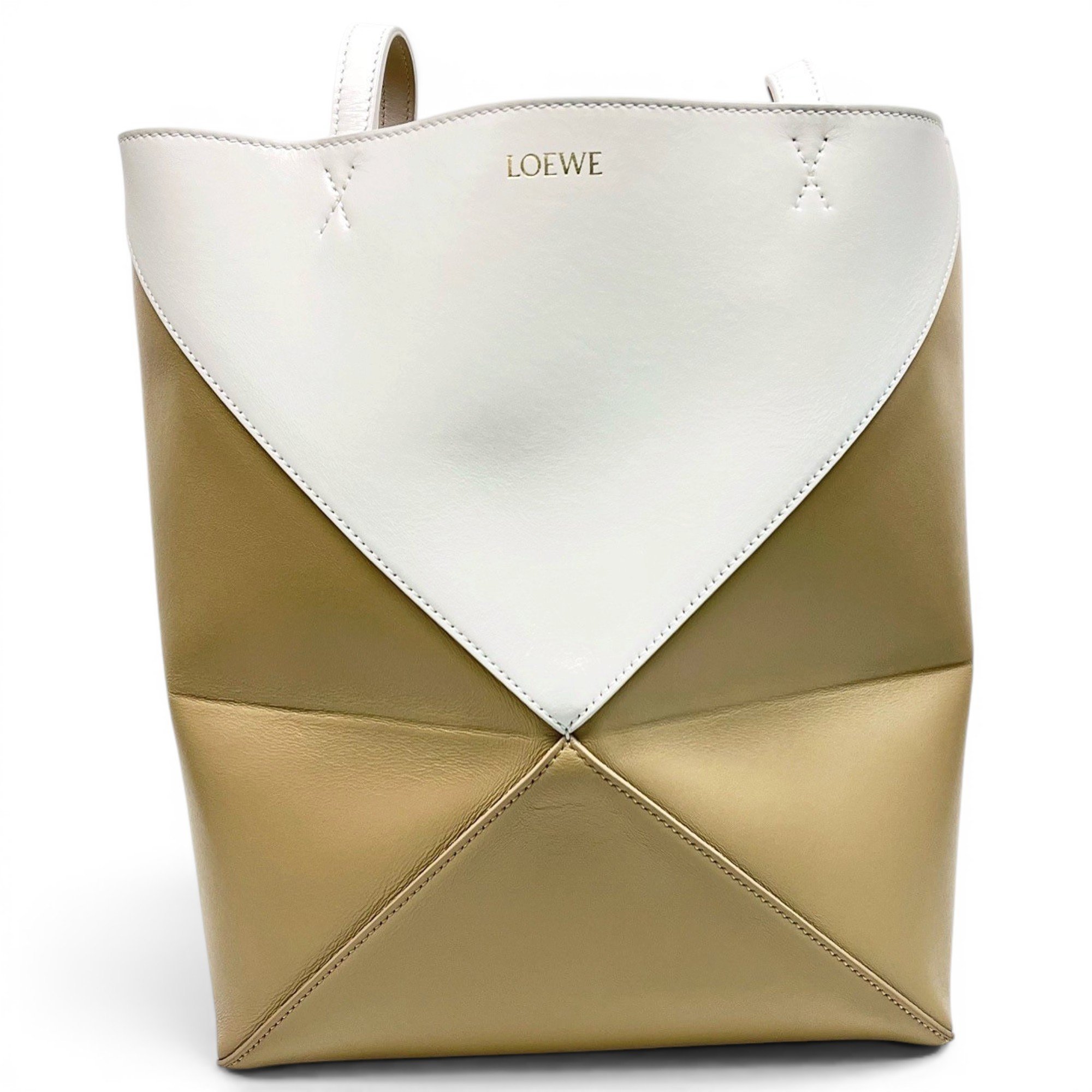 Puzzle Fold leather handbag