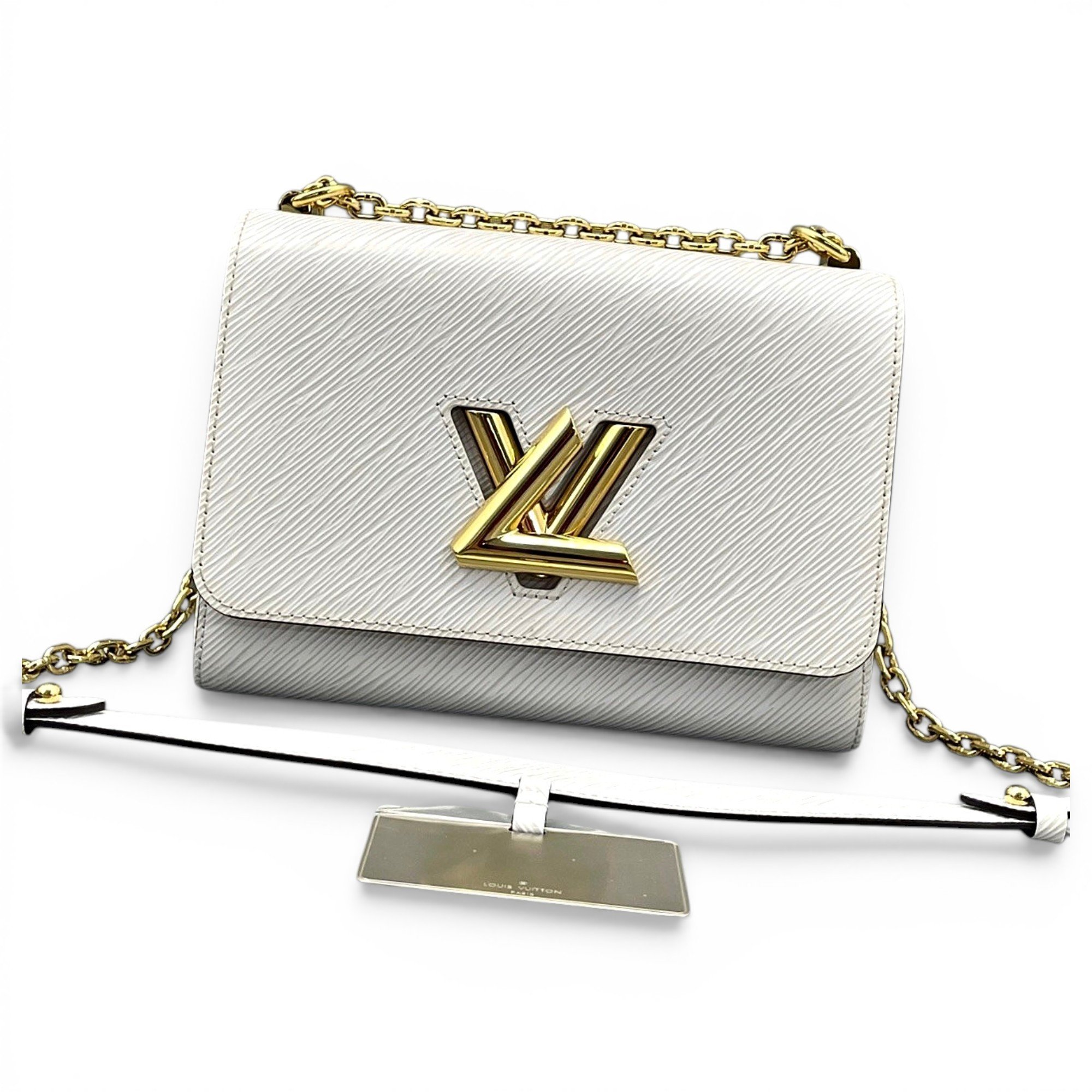 Twist leather handbag