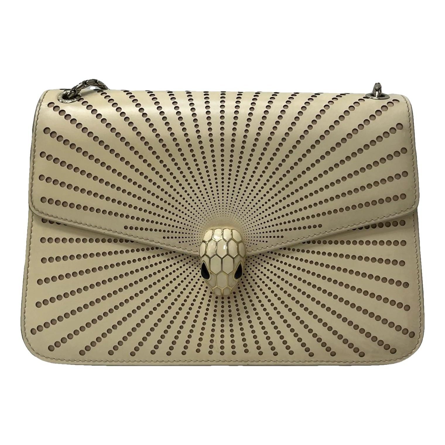 Serpenti leather handbag