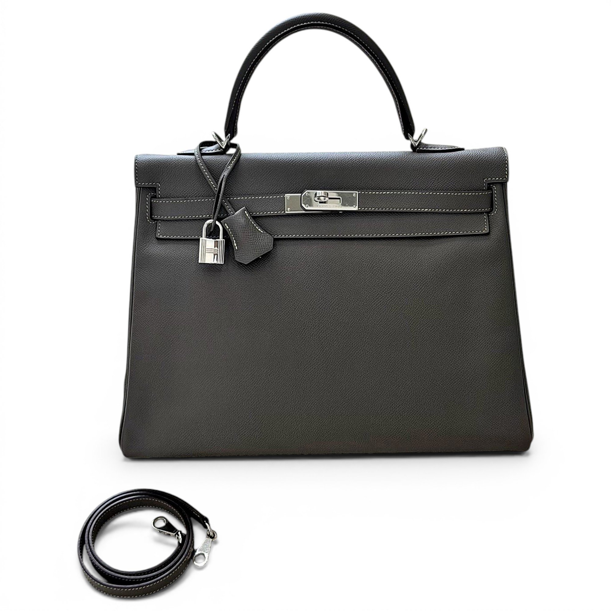 Kelly 35 leather handbag