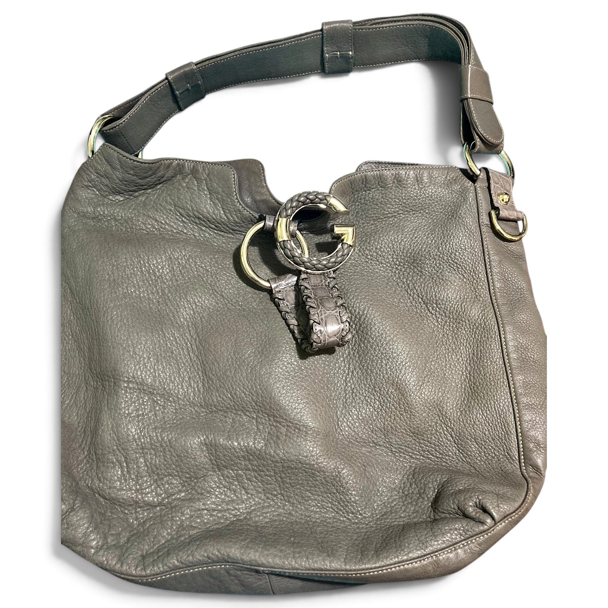 Hobo leather handbag
