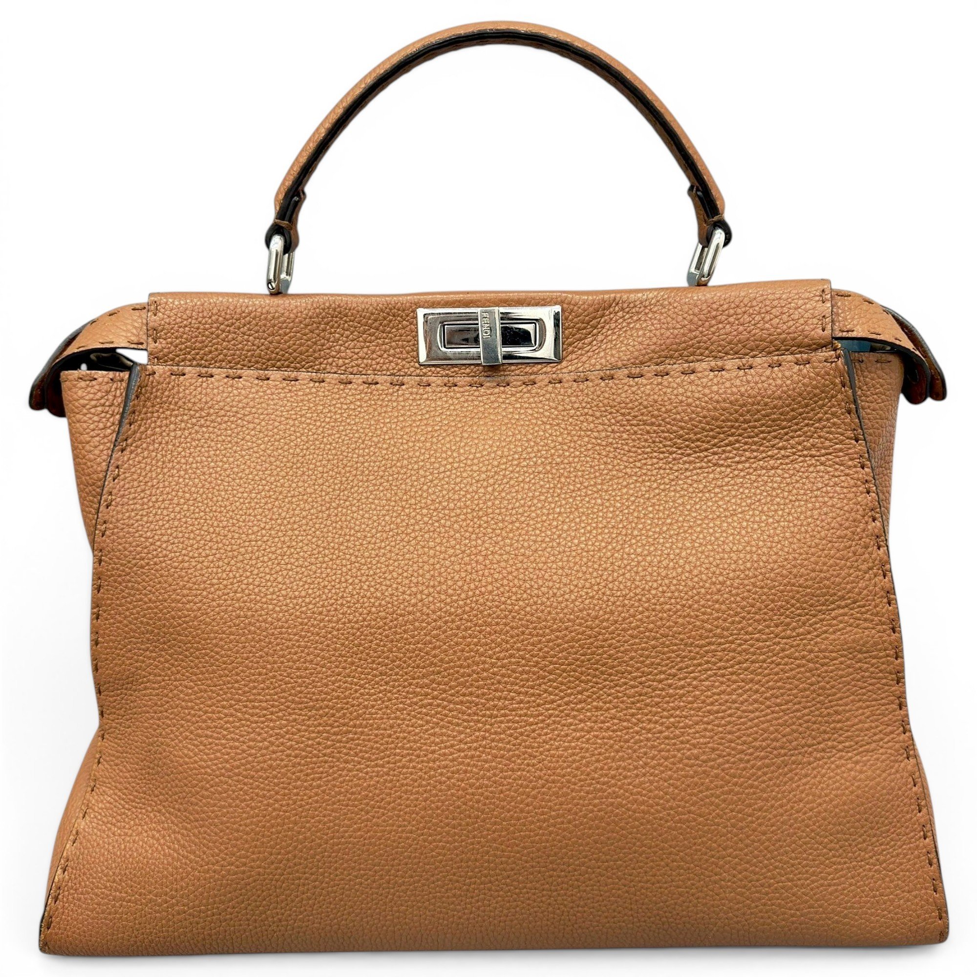 Peekaboo leather handbag