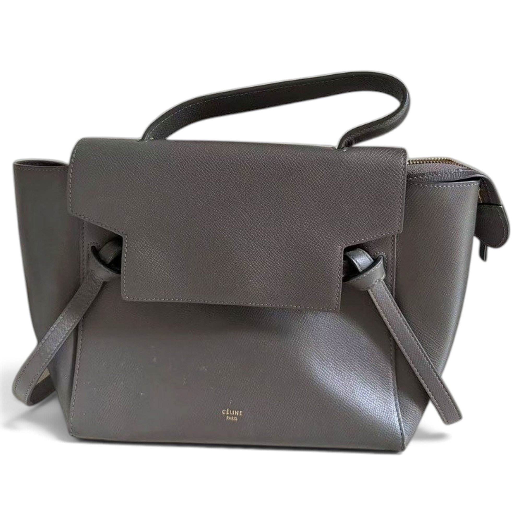 Belt leather handbag