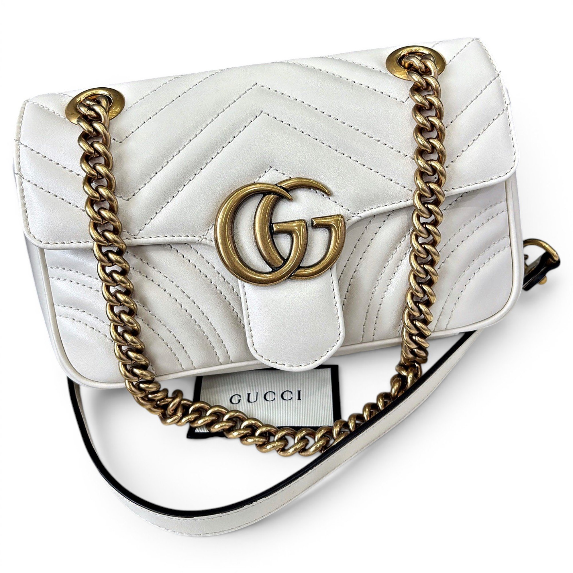 GG Marmont Flap leather crossbody bag