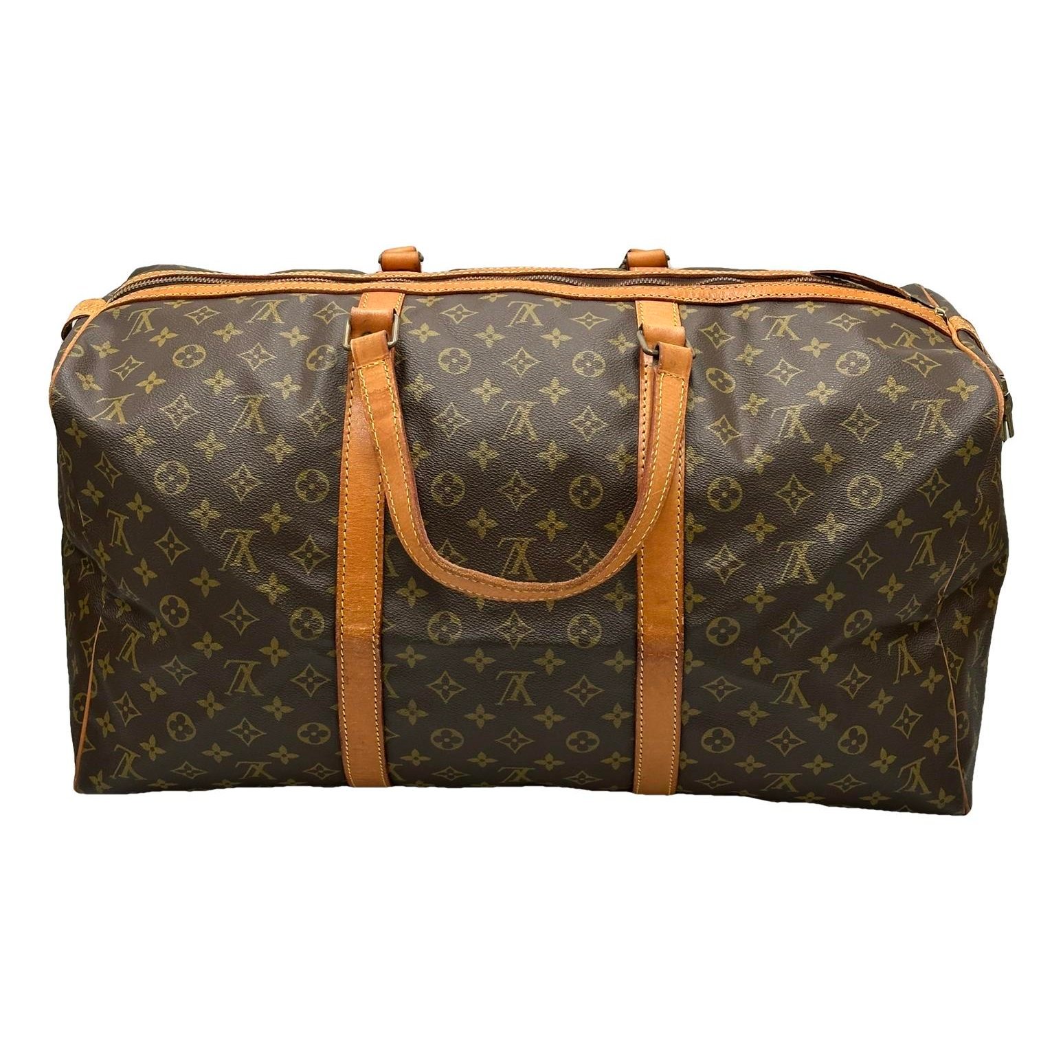 Keepall leather travel bag