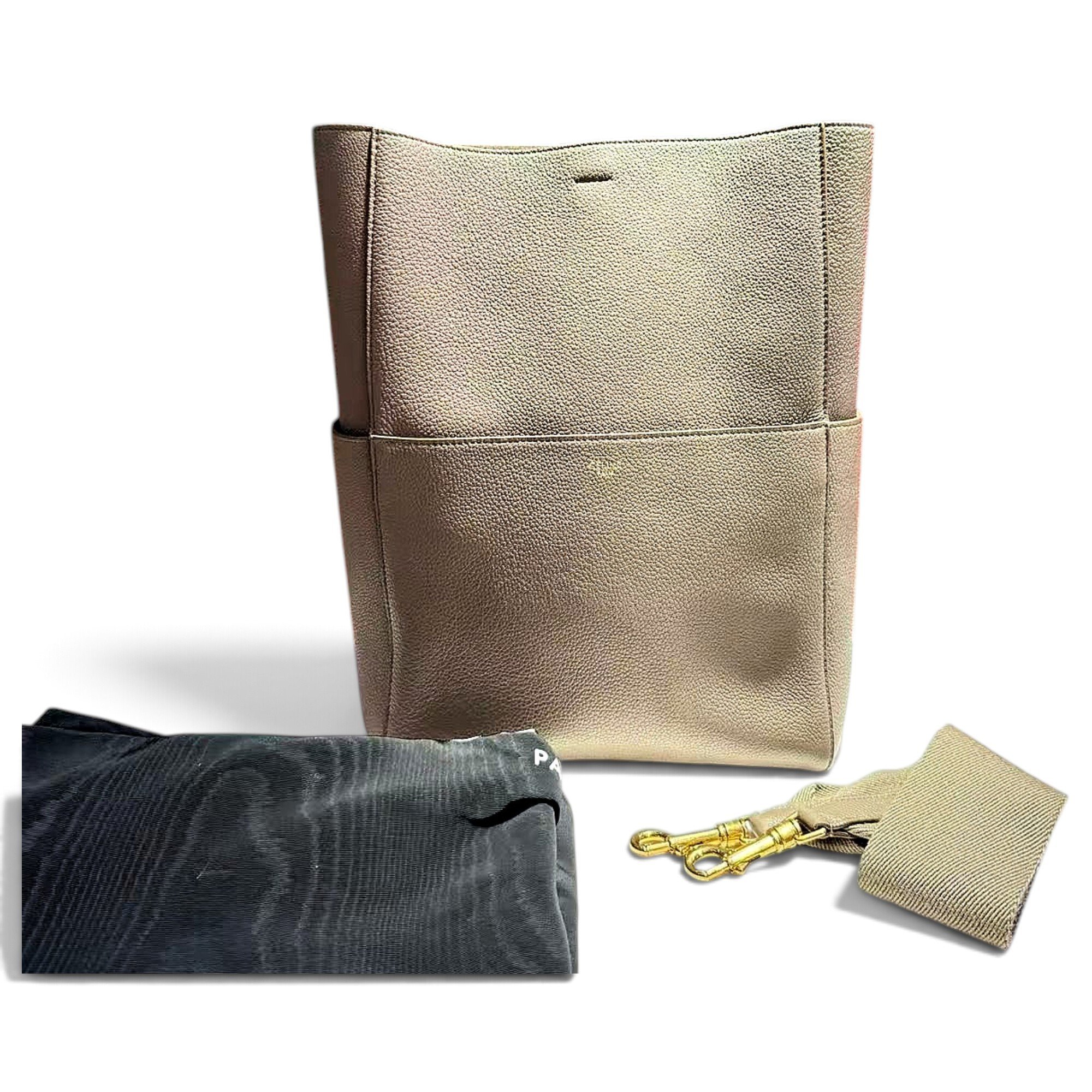 Seau Sangle leather handbag