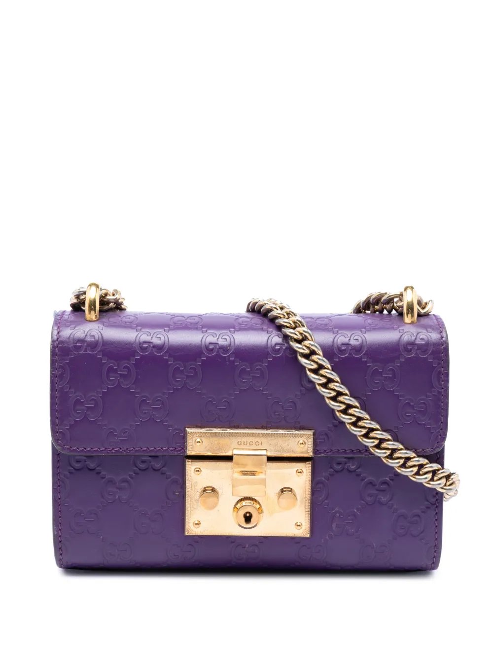 2016-2026 Small Guccissima Padlock crossbody bag