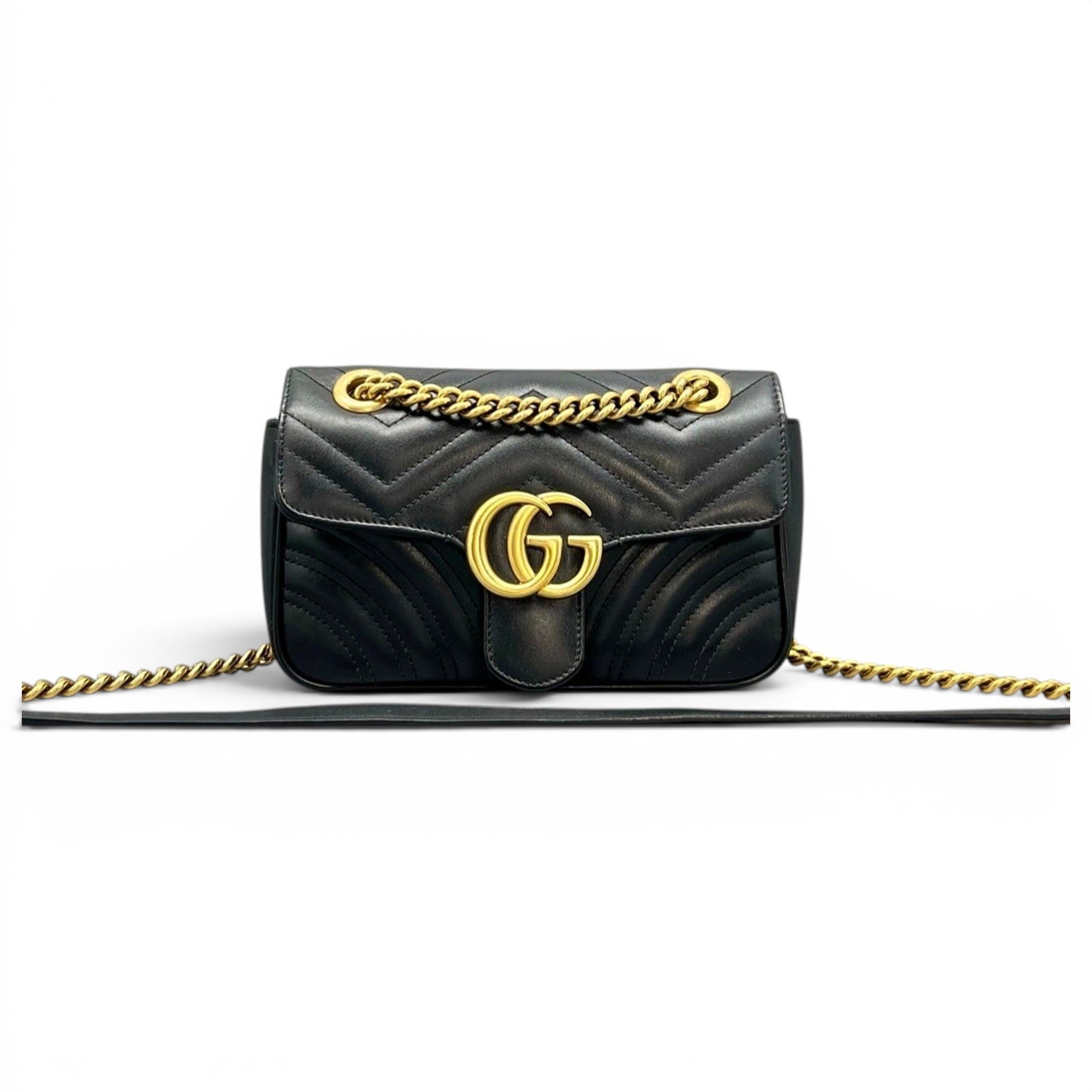 GG Marmont Flap leather handbag