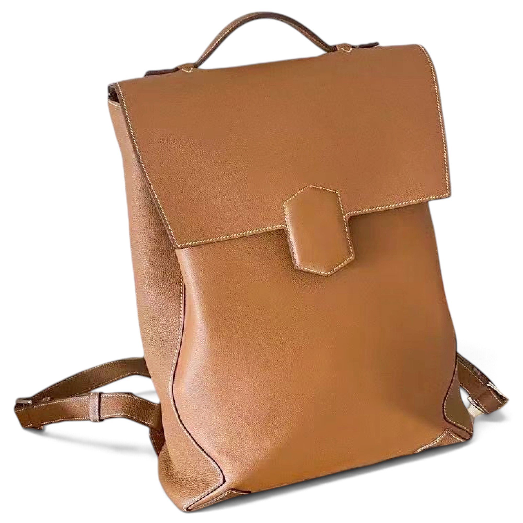Hermes Flash Handbag Fauve Maurice Leather 2018