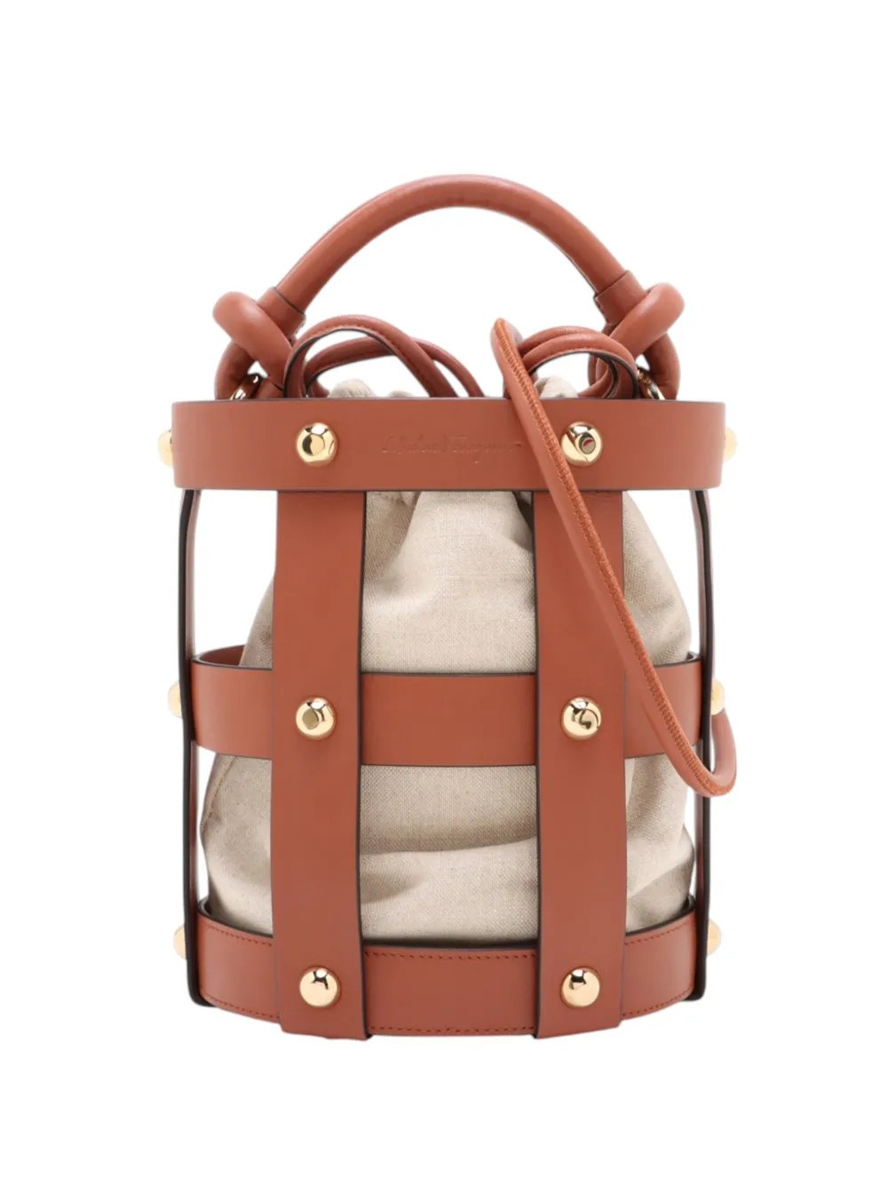 2010-2026 Leather and Canvas Bucket Bag satchel