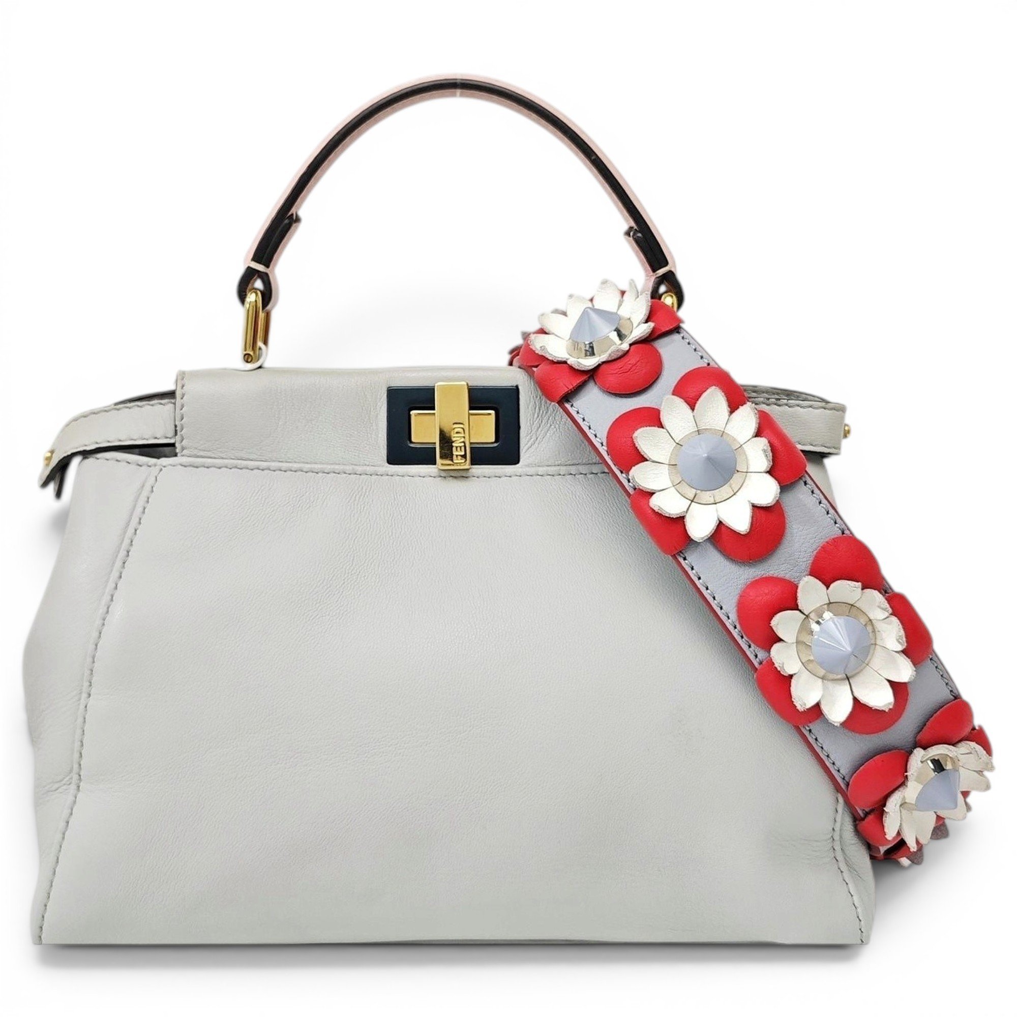 Peekaboo leather handbag