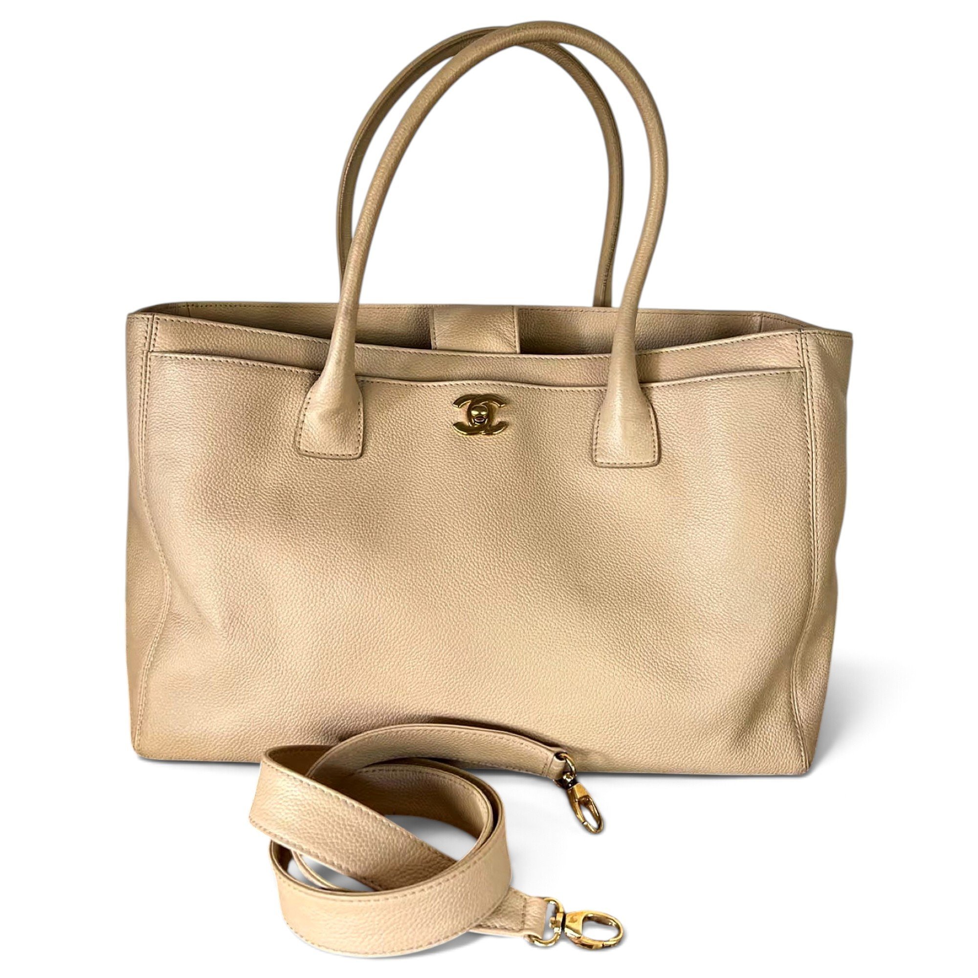 Executive leather tote