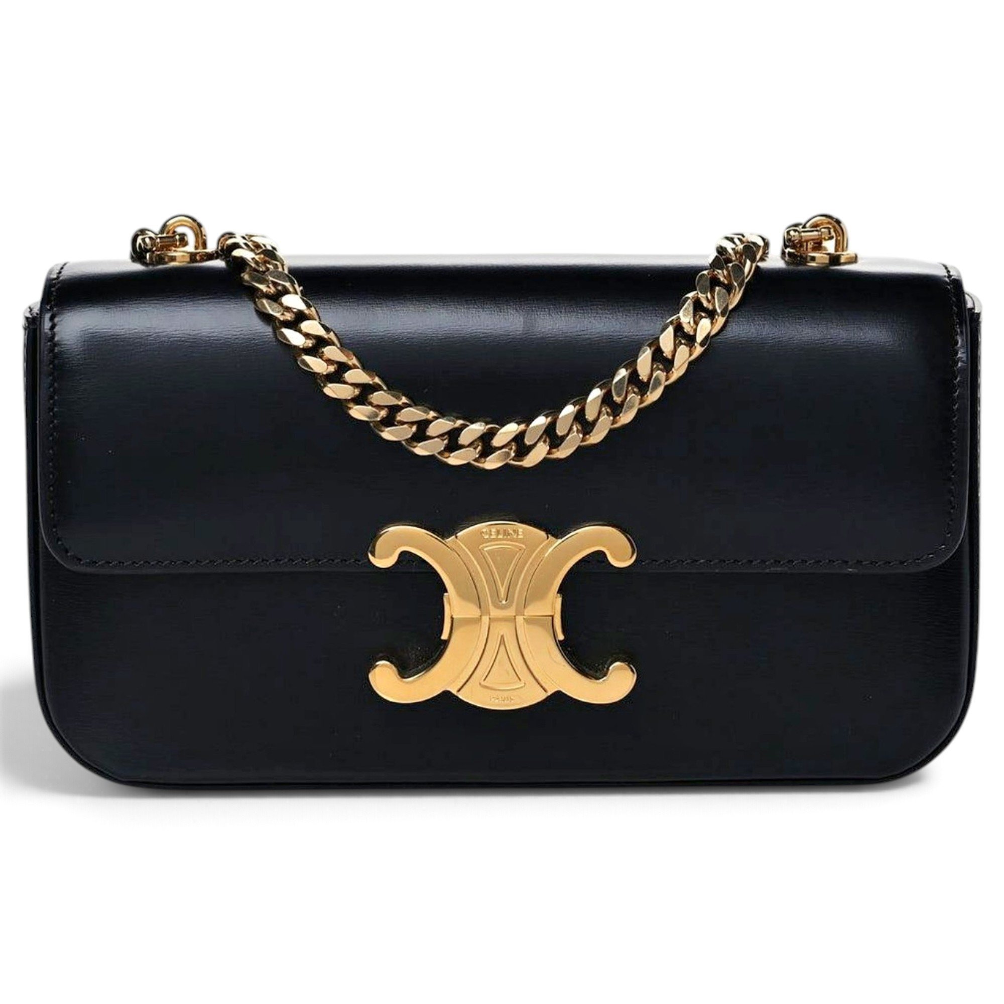 Triomphe leather handbag
