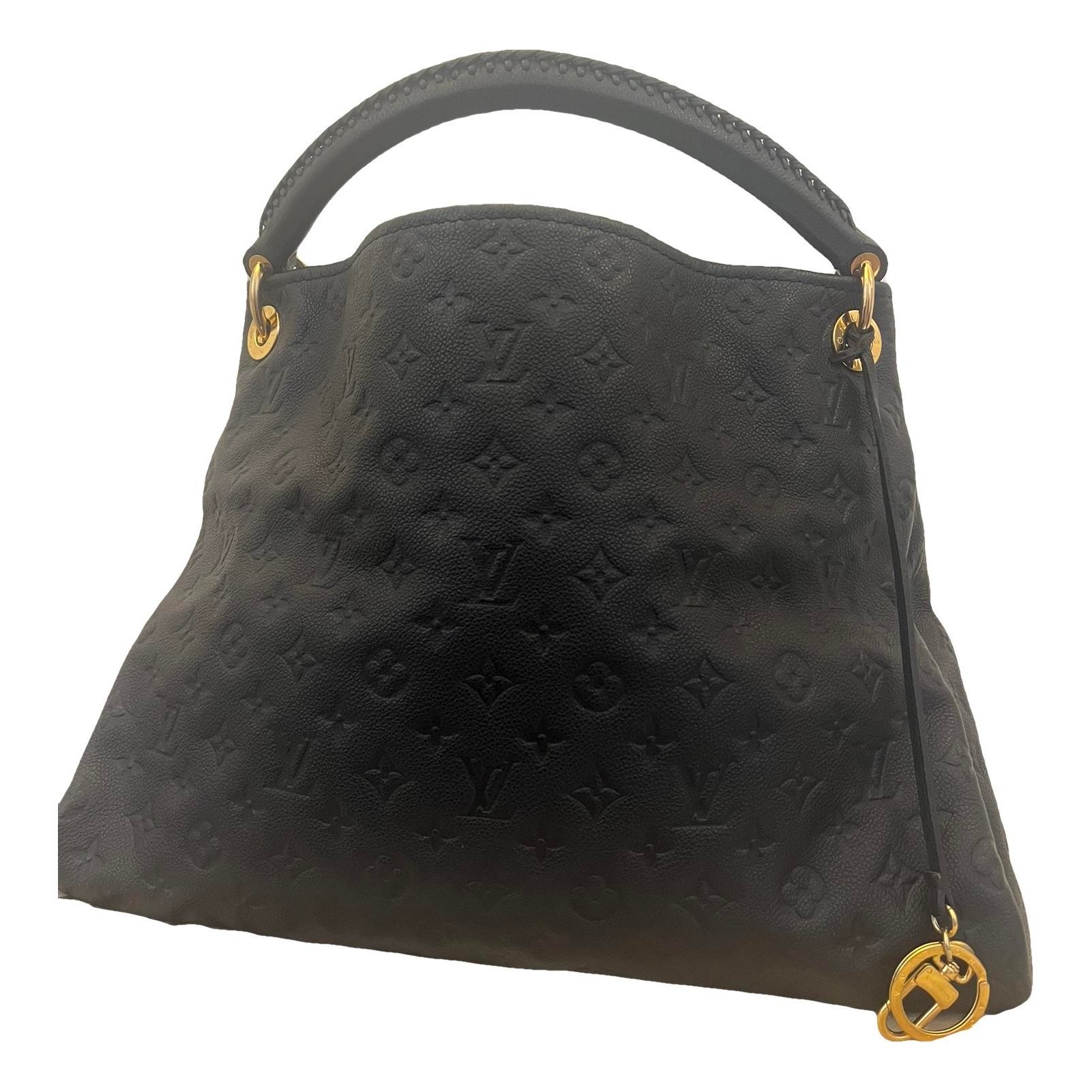 Artsy leather handbag